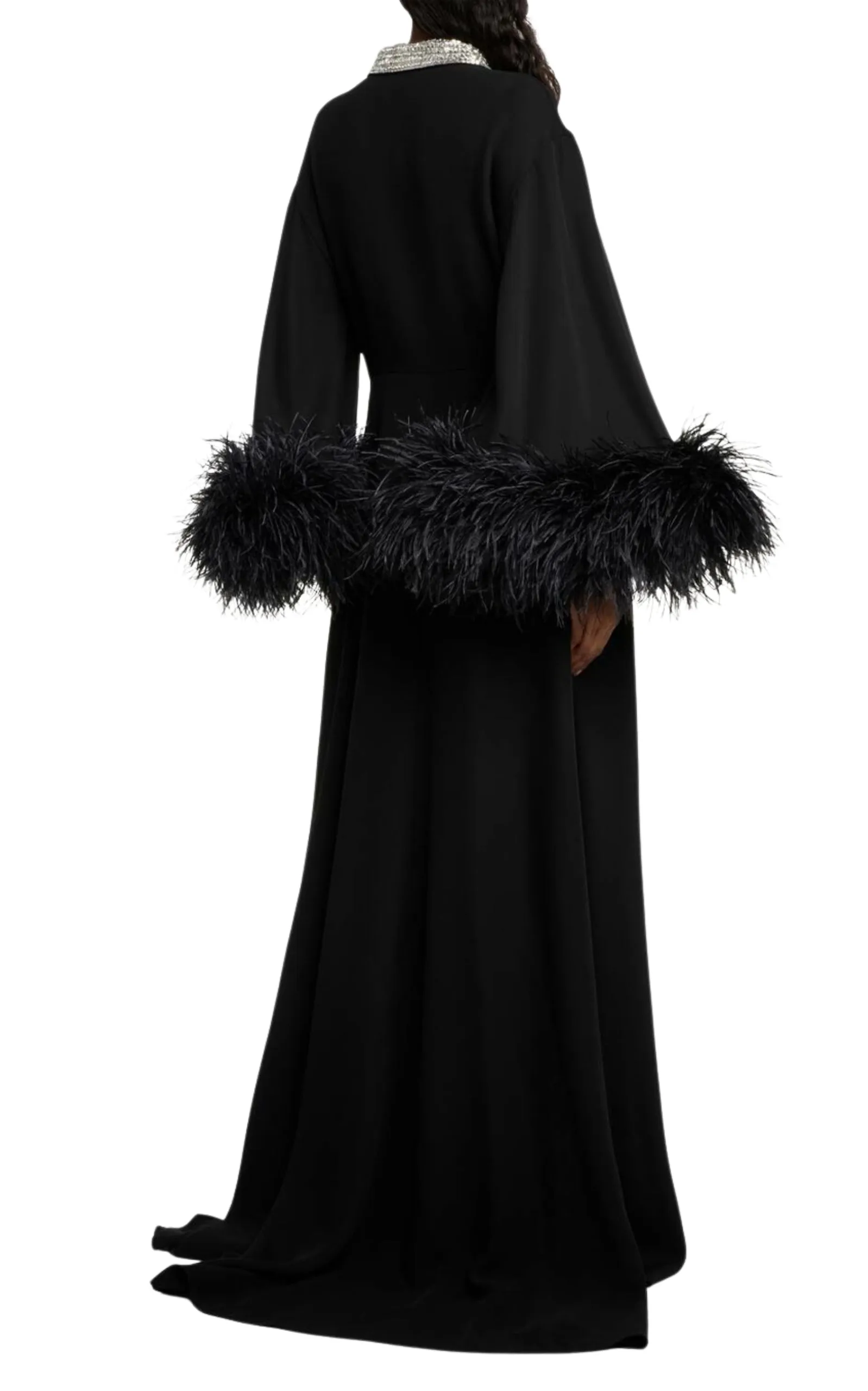 Feather-trimmed Silk Gown Dress sold by Runaway Catalog product image thumbnail 3