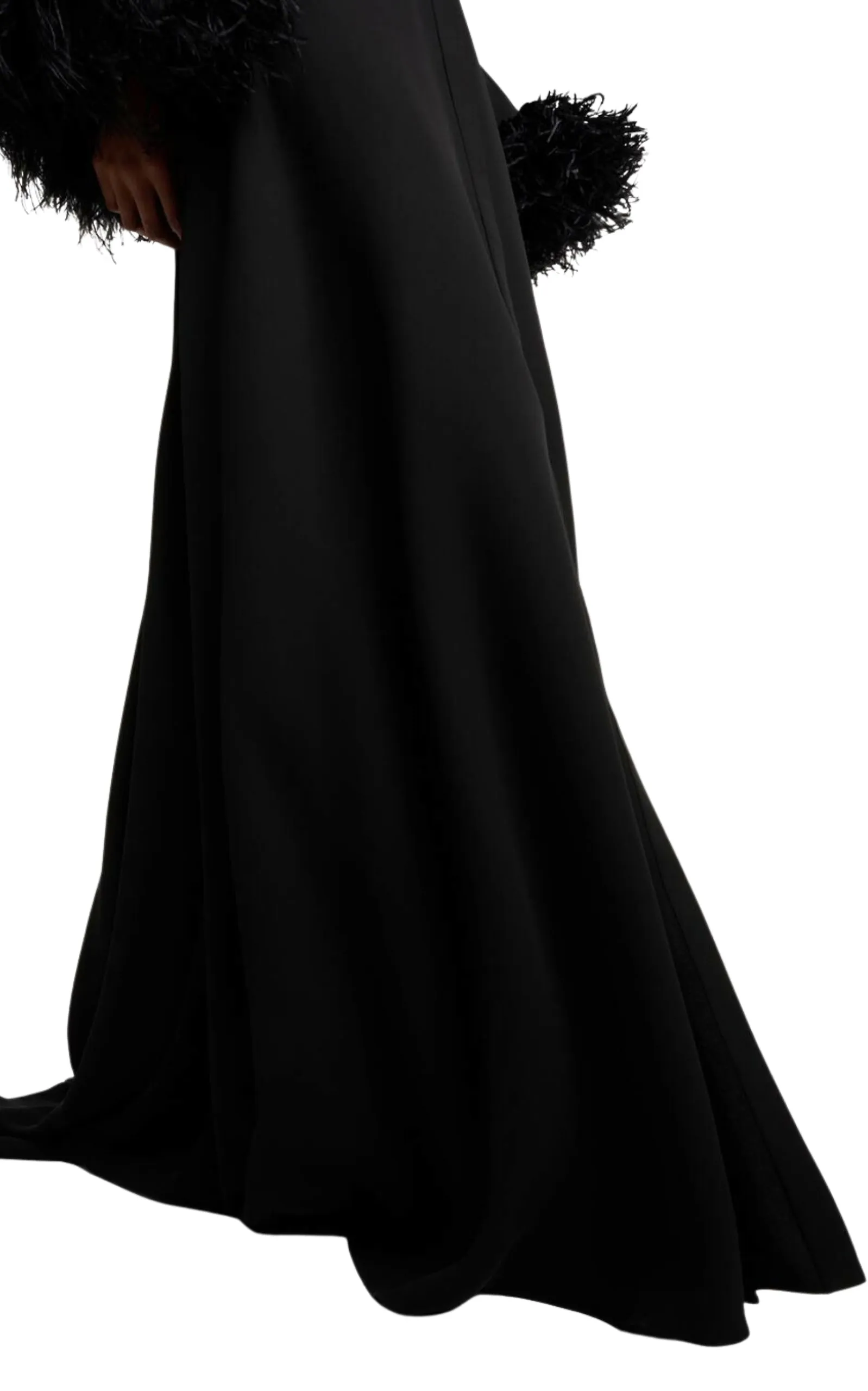 Feather-trimmed Silk Gown Dress sold by Runaway Catalog product image thumbnail 5