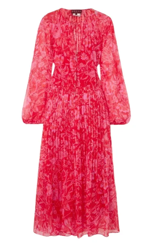 Floral Silk Maxi Dress sold by Runaway Catalog