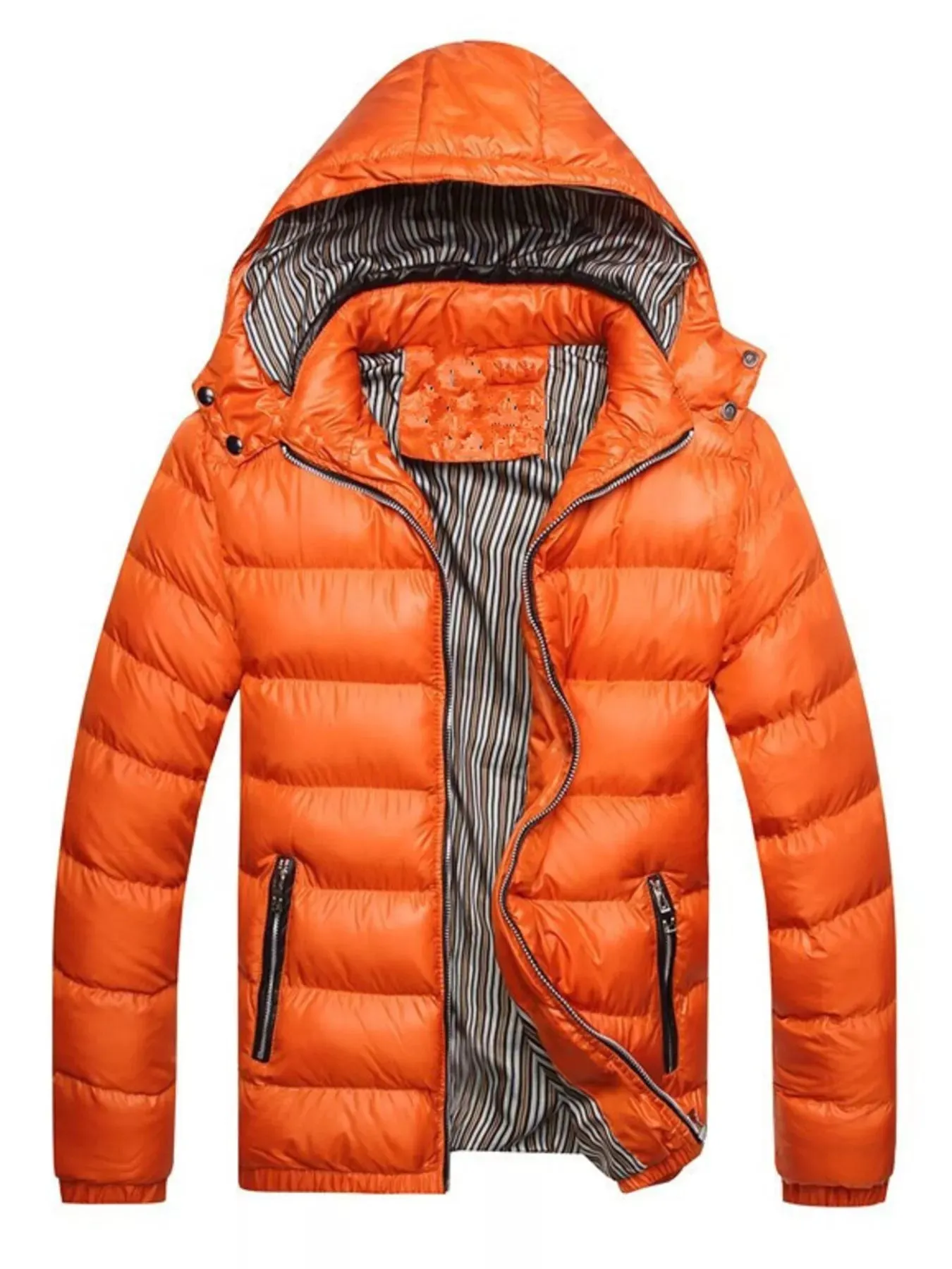 Men's Plus Size Lightweight Hooded Puffer Jacket sold by Unique Kulture product image thumbnail 2