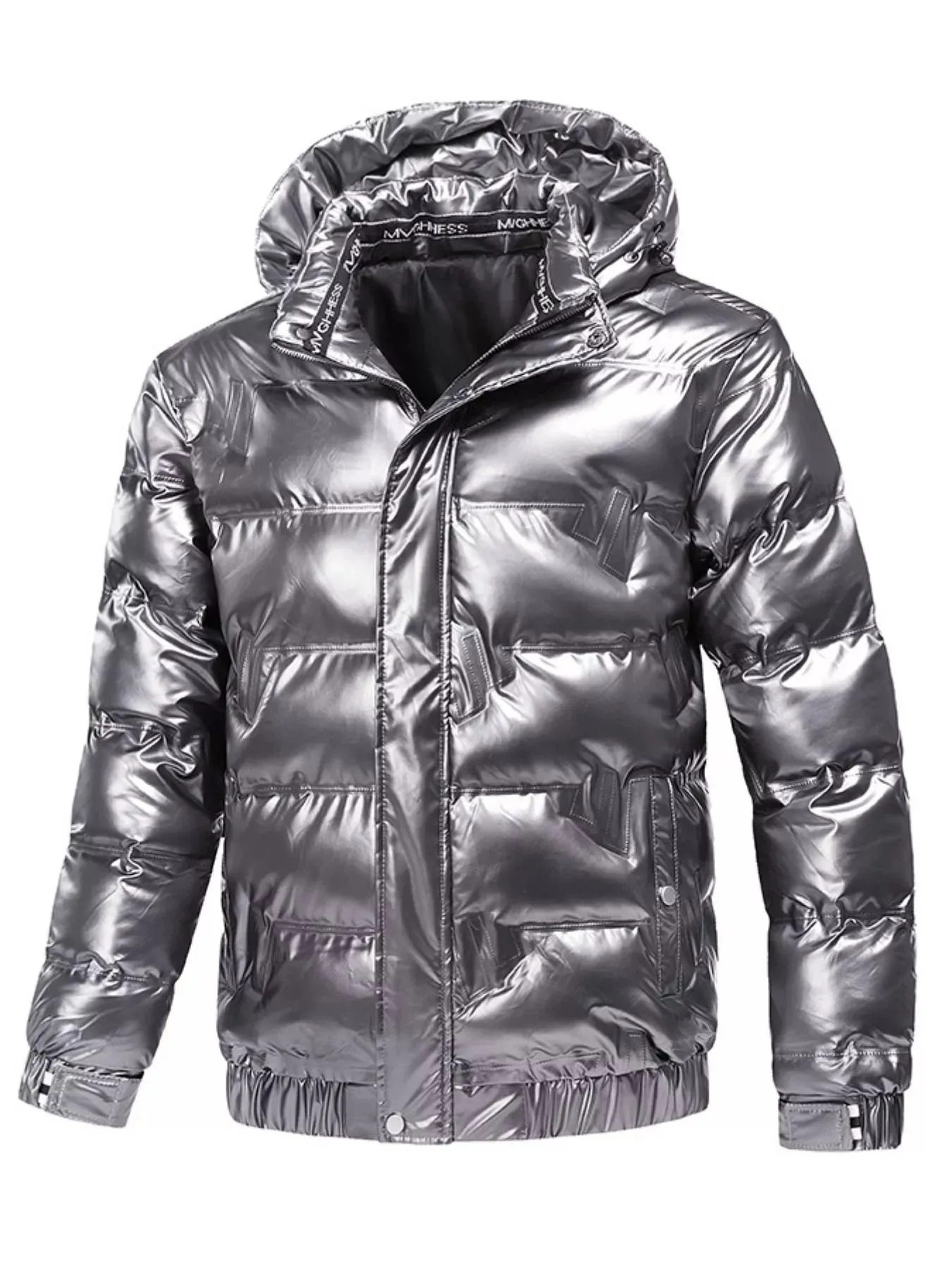 Men's Plus Size Zip Up Hooded Puffer Jacket sold by Unique Kulture