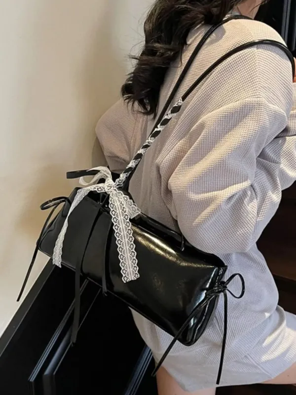 Lace Decor Shoulder Bag sold by Unique Kulture