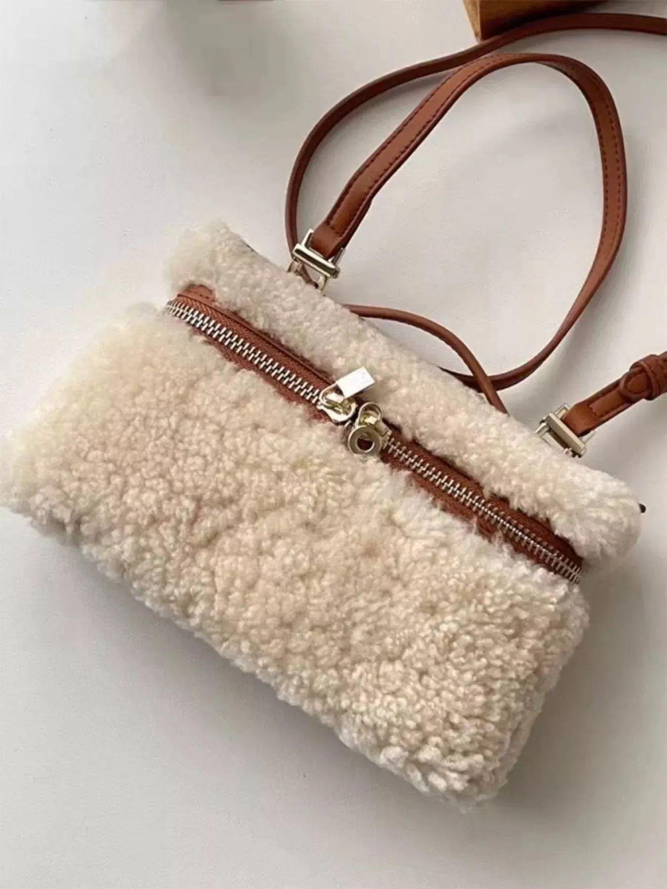 Lamb Wool Crossbody Bag sold by Unique Kulture product image thumbnail 4