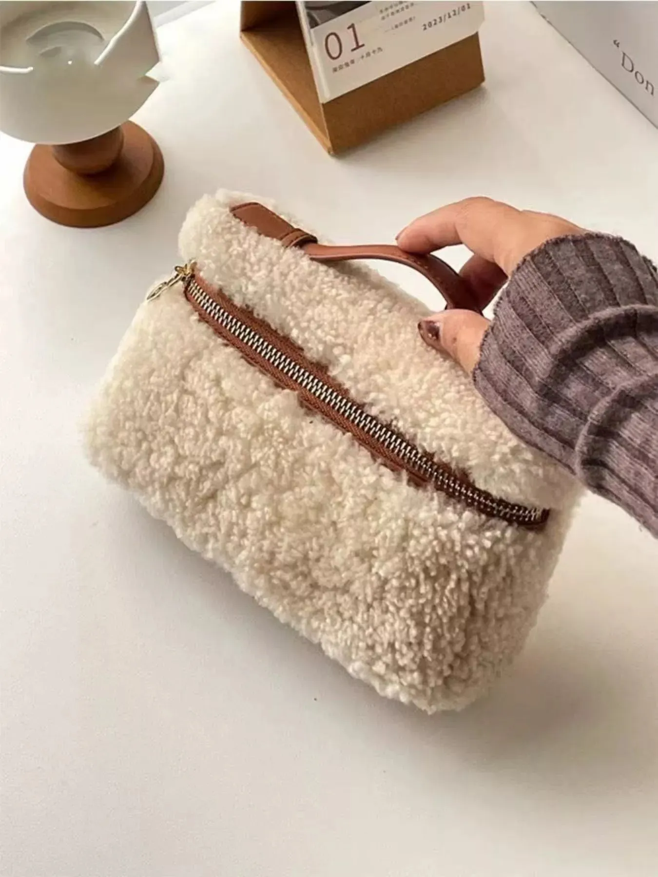 Lamb Wool Crossbody Bag sold by Unique Kulture