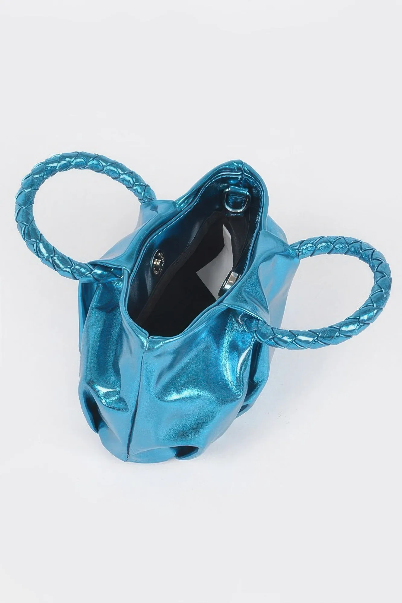 Metallic Top Handle Crossbody Bag sold by Unique Kulture product image thumbnail 4