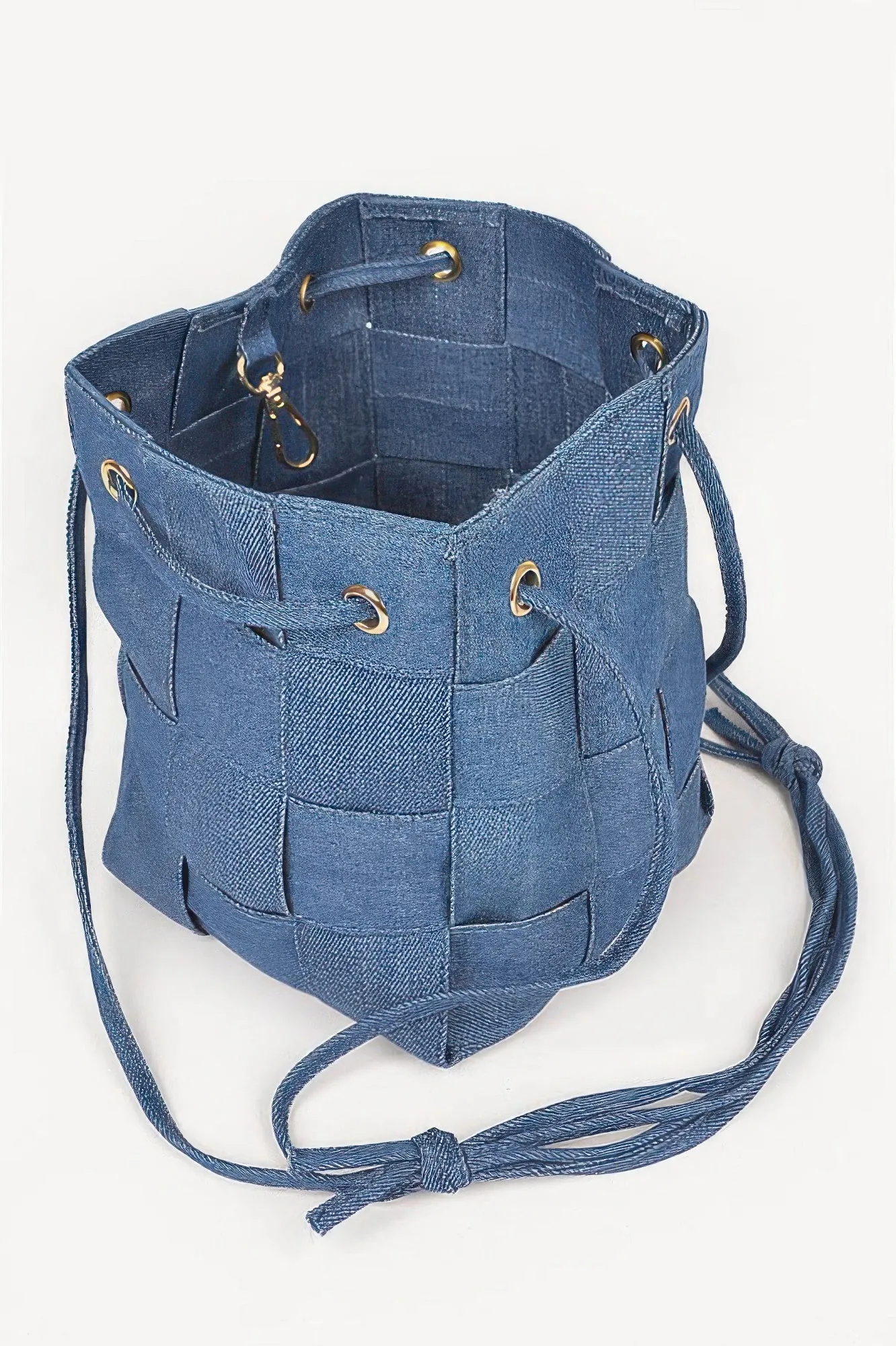 Braided Denim Bucket Bag sold by Unique Kulture product image thumbnail 3
