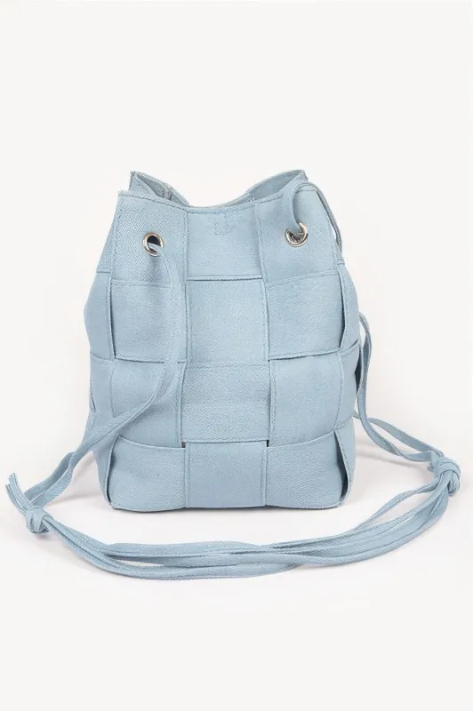 Braided Denim Bucket Bag sold by Unique Kulture