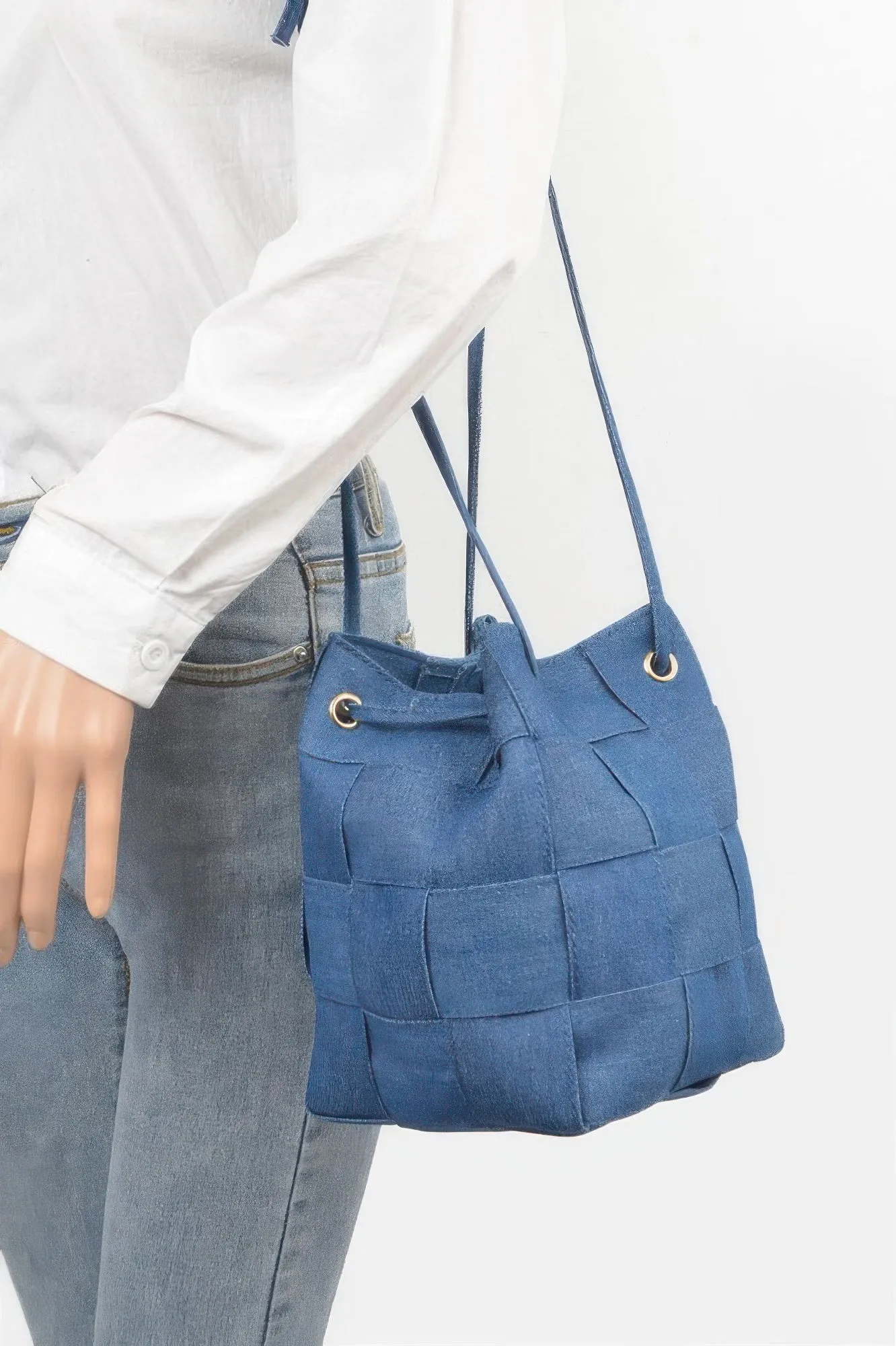 Braided Denim Bucket Bag sold by Unique Kulture product image thumbnail 2