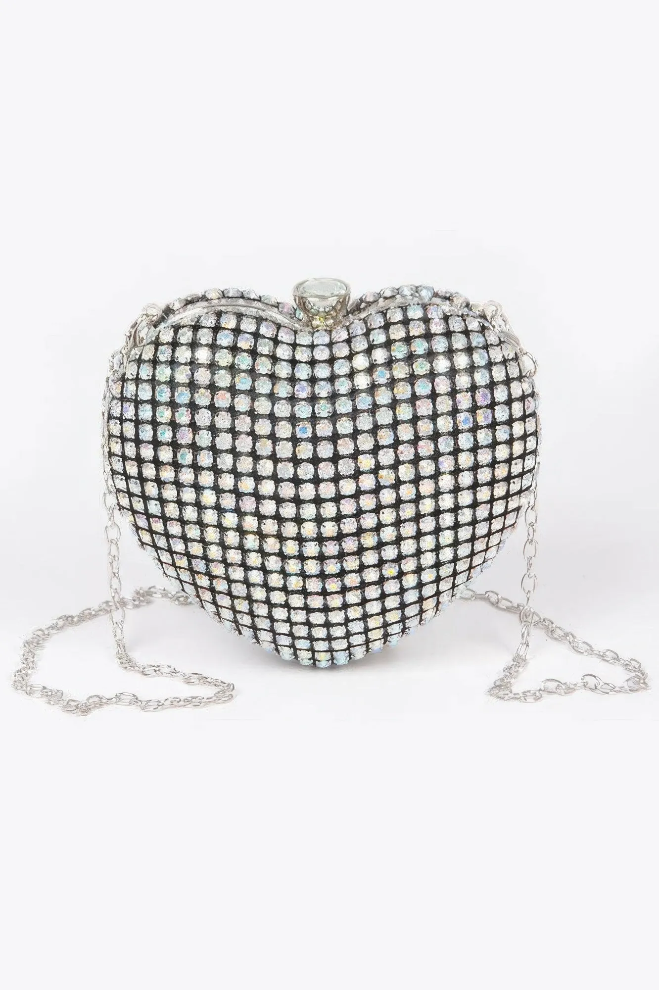 Rhinestone Heart Sahpe Party Clutch sold by Unique Kulture