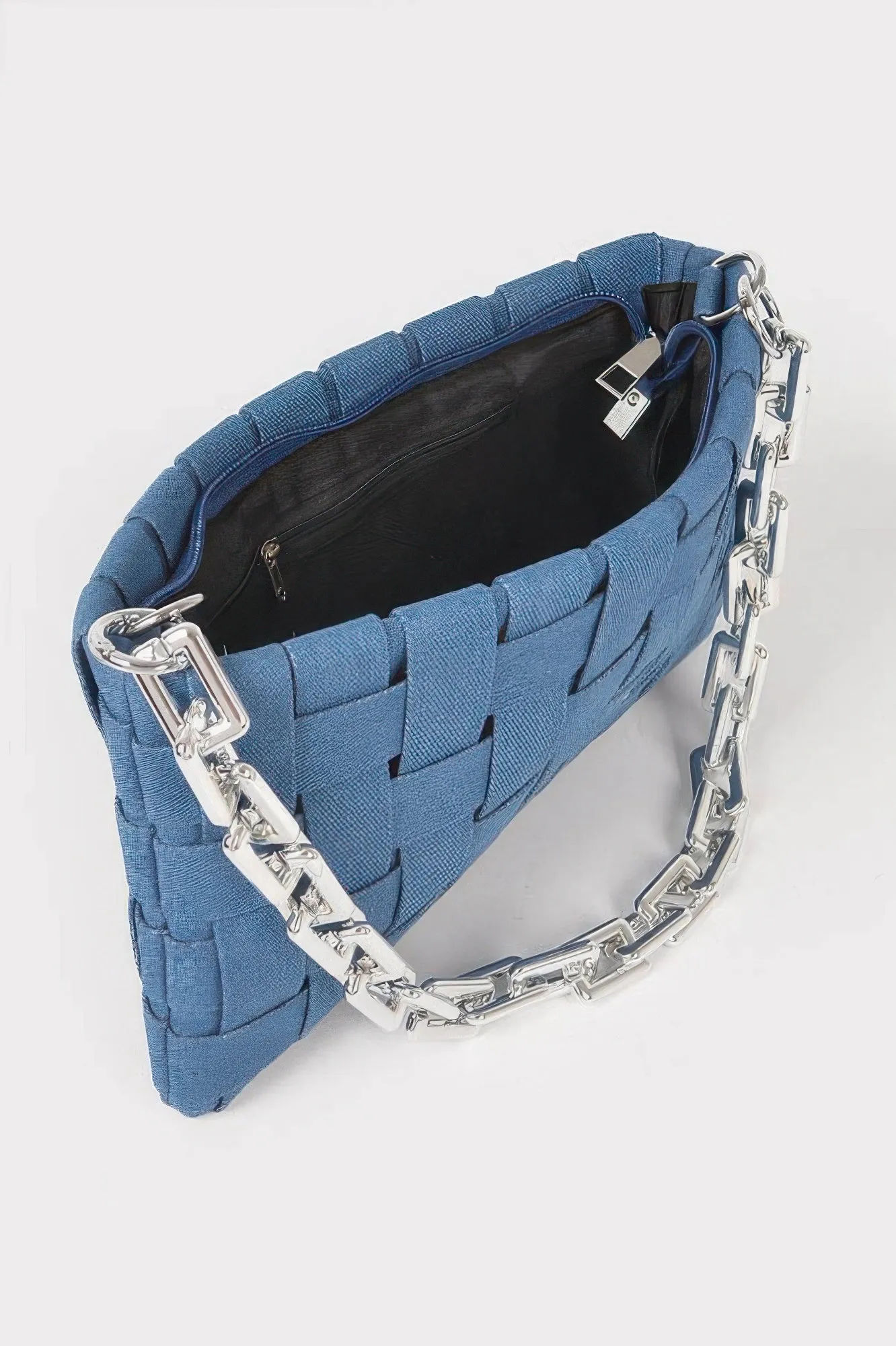 Denim Braided Chain Shoulder Bag sold by Unique Kulture product image thumbnail 2