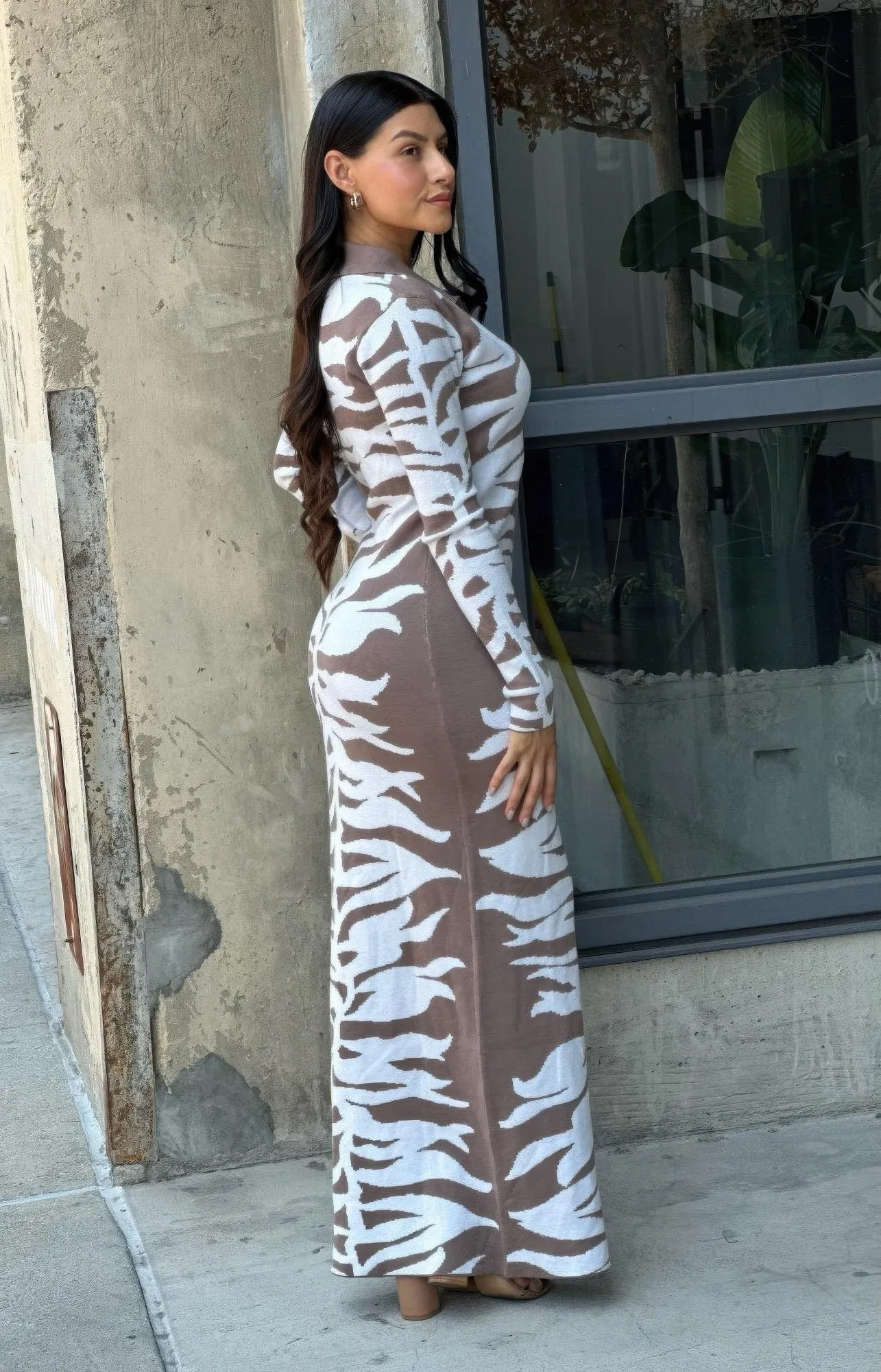 Animal Print Sweater Dress Body Con sold by Unique Kulture product image thumbnail 5