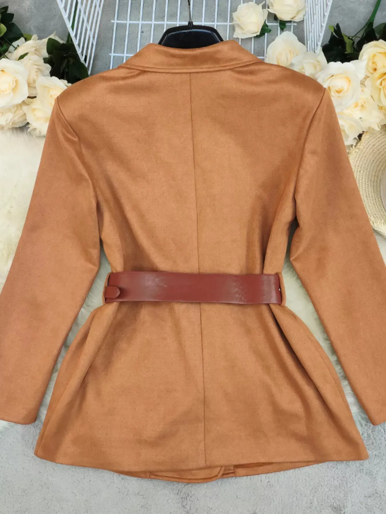 Double-Breasted Lapel Collar Blazer sold by Unique Kulture product image thumbnail 3