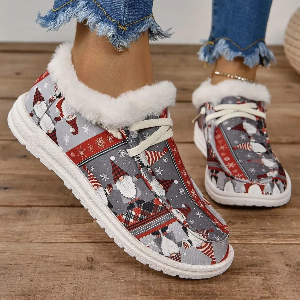 Christmas Round Toe Loafers sold by Unique Kulture product image thumbnail 3