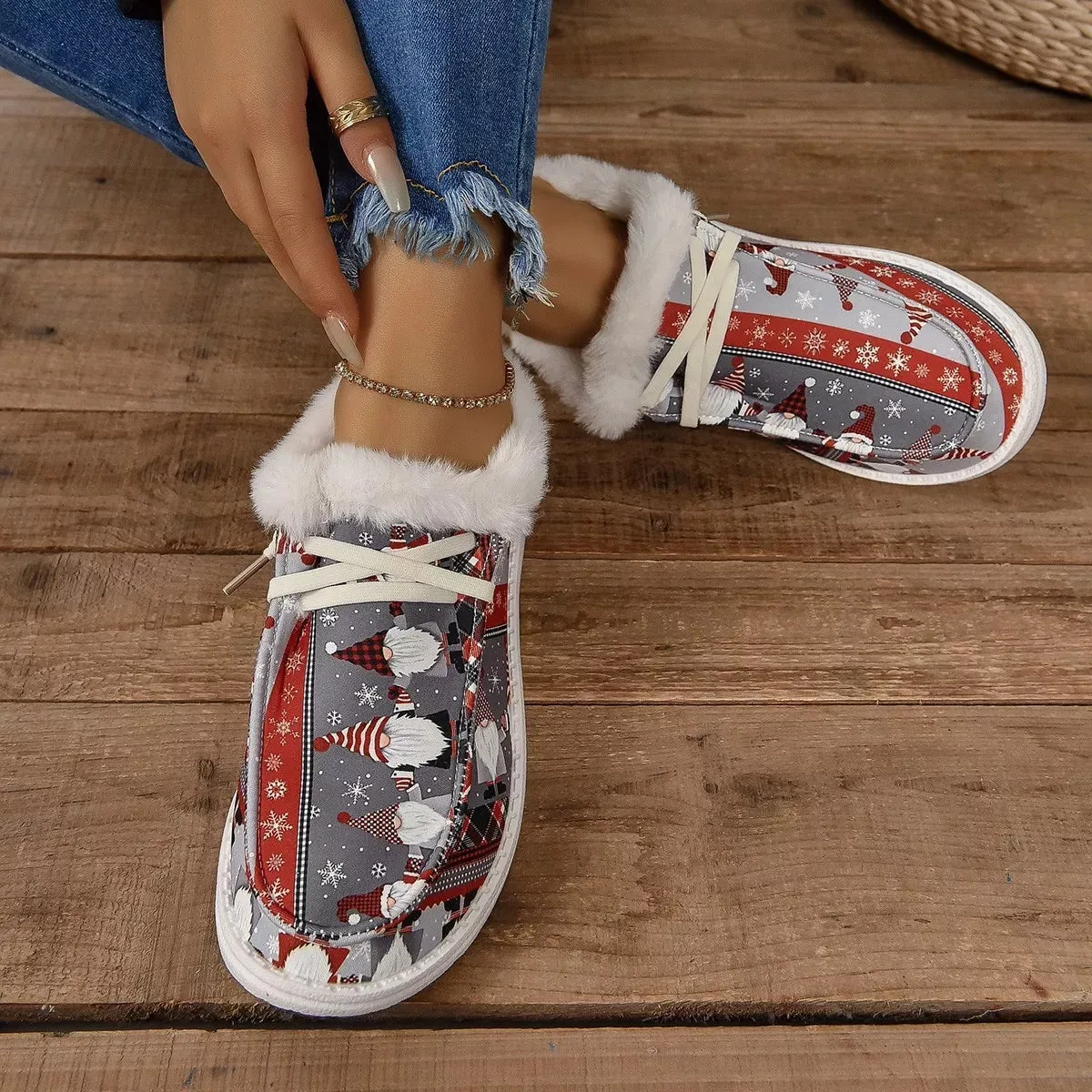 Christmas Round Toe Loafers sold by Unique Kulture product image thumbnail 5