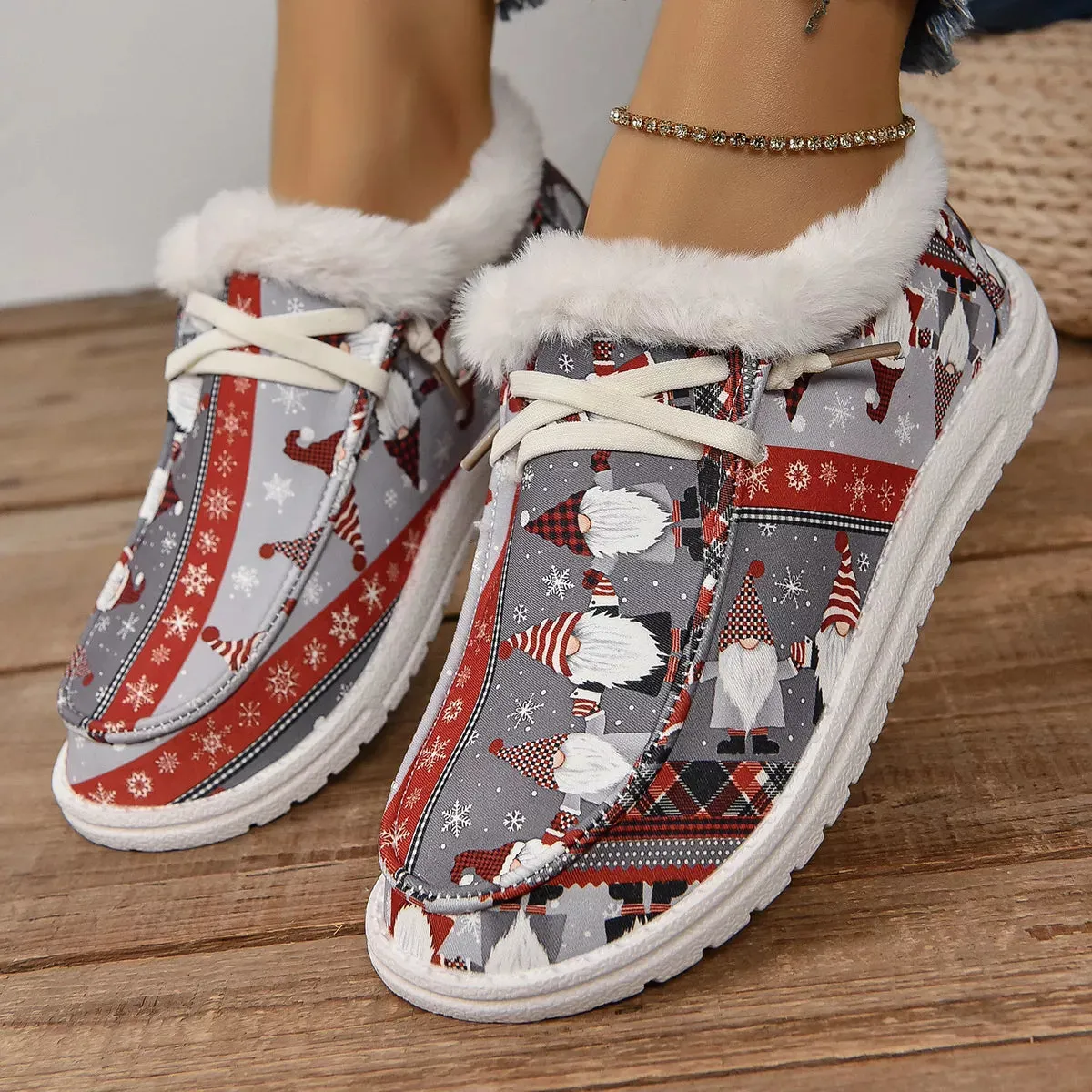 Christmas Round Toe Loafers sold by Unique Kulture product image thumbnail 2