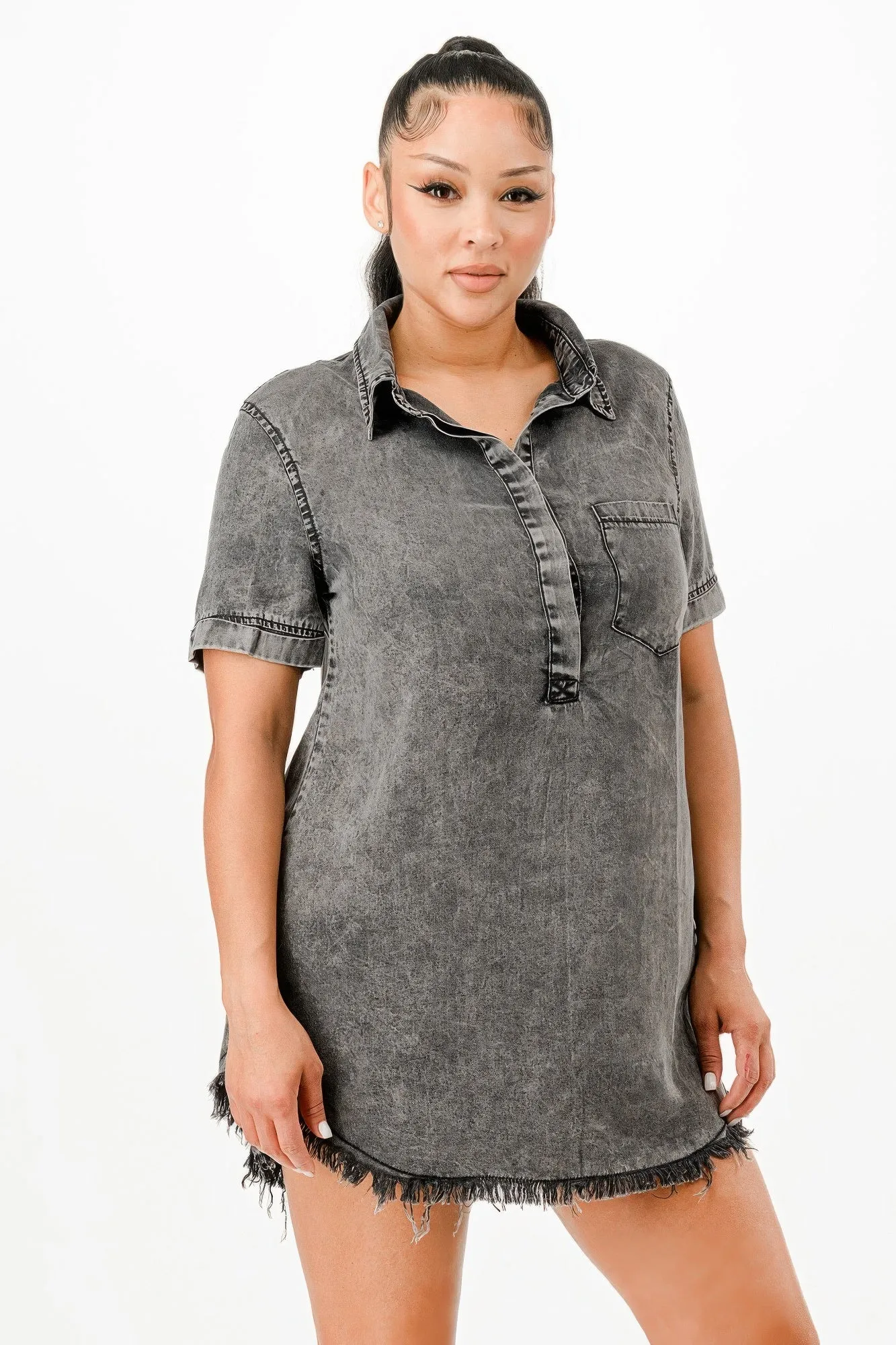 Washed Denim Dress sold by Unique Kulture product image thumbnail 5