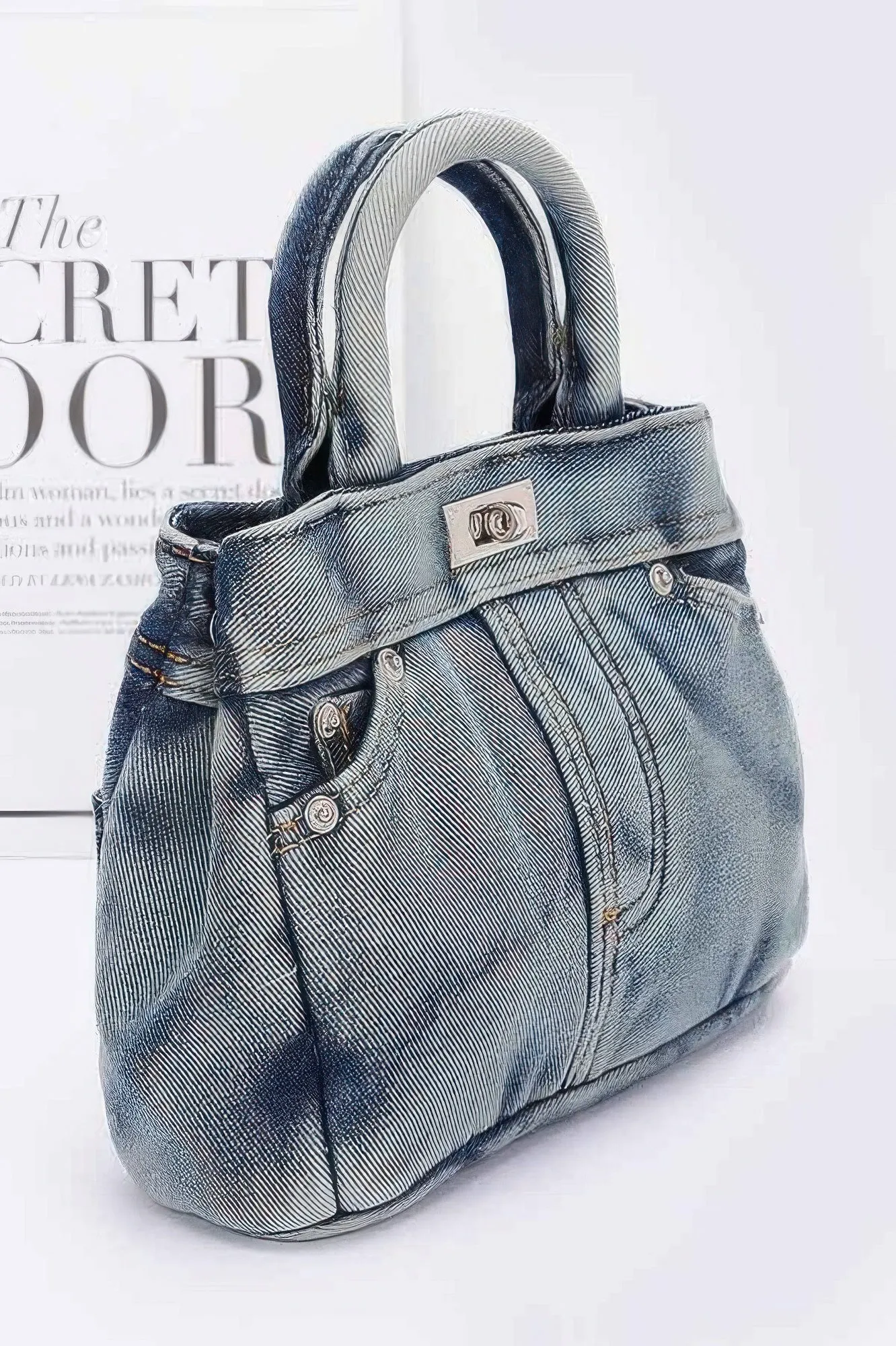 Denim Crossbody Bag sold by Unique Kulture product image thumbnail 2