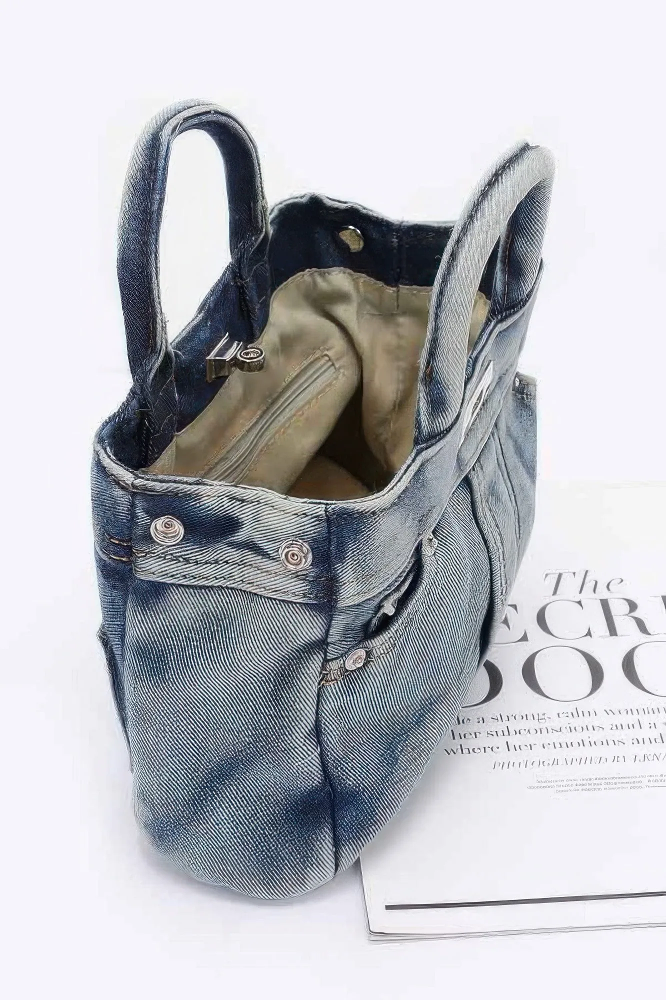 Denim Crossbody Bag sold by Unique Kulture product image thumbnail 4
