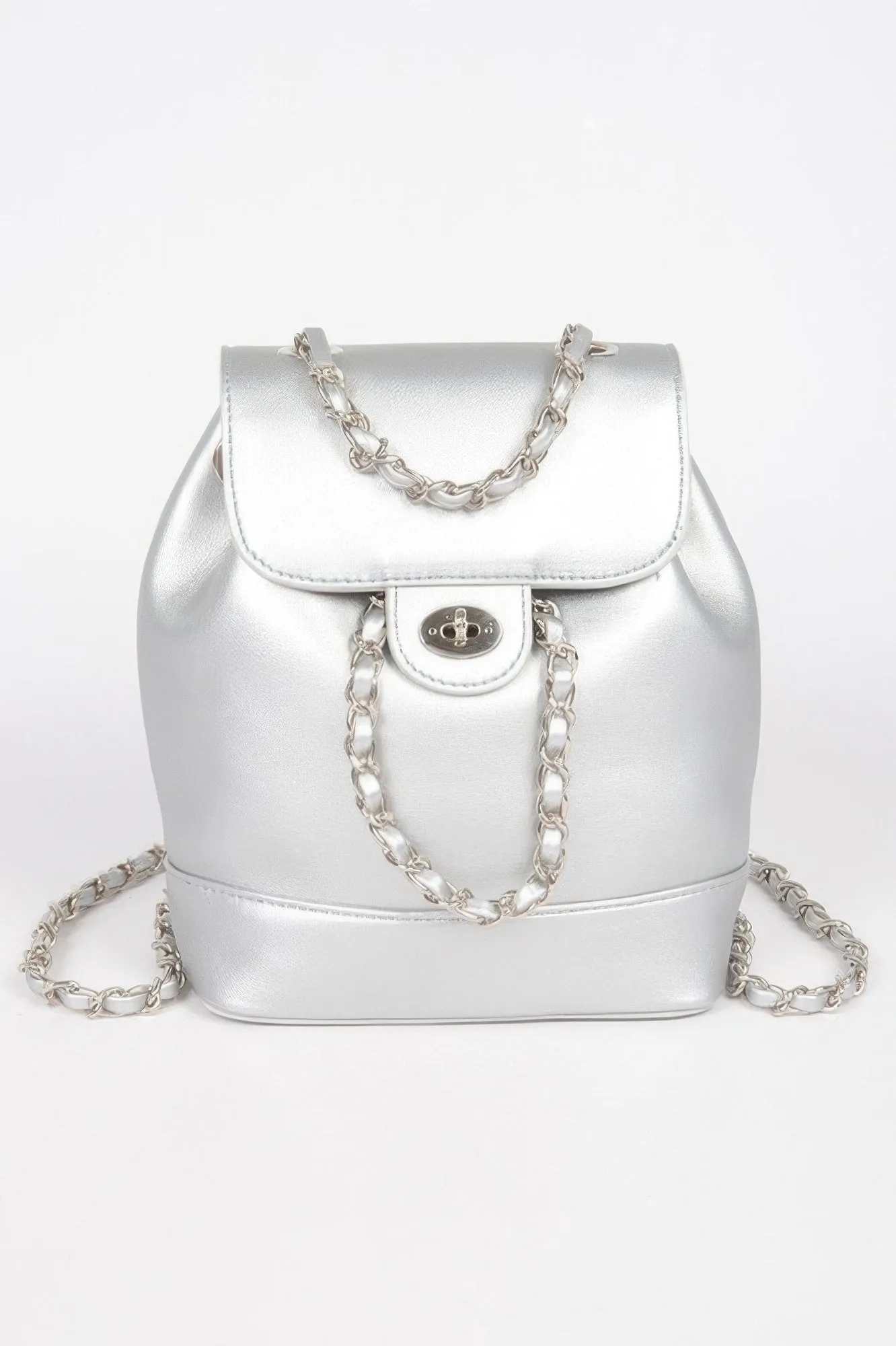 Faux Leather Flap Backpack sold by Unique Kulture product image thumbnail 3