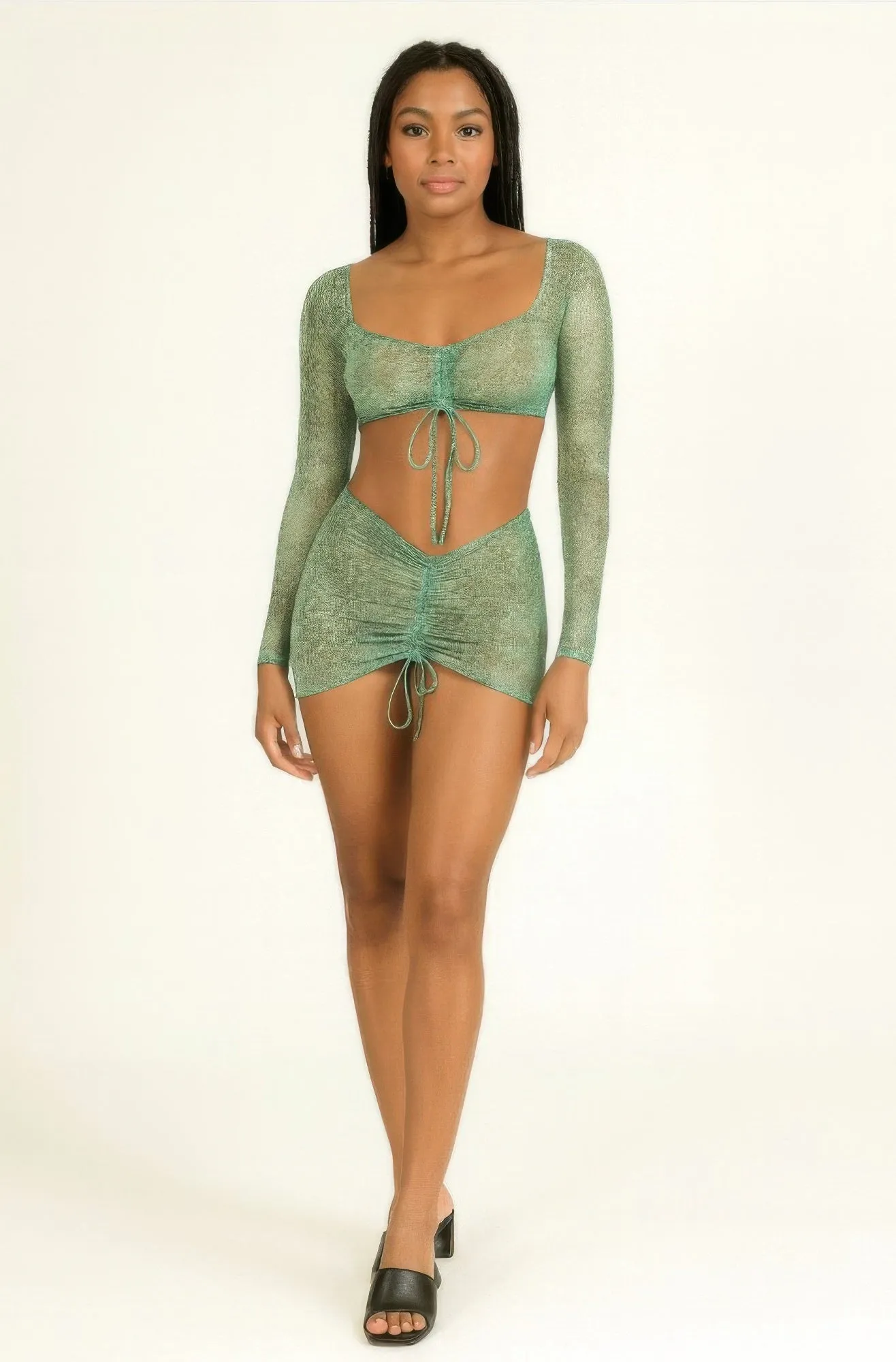 Printed Sheer Two Piece Set sold by Unique Kulture product image thumbnail 2