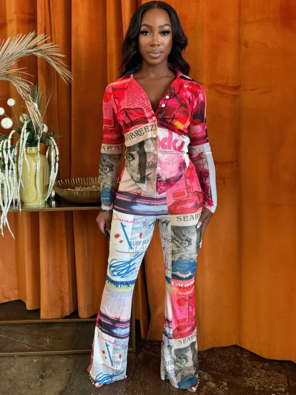 Paradise Inn Pants Set made by Unique Kulture