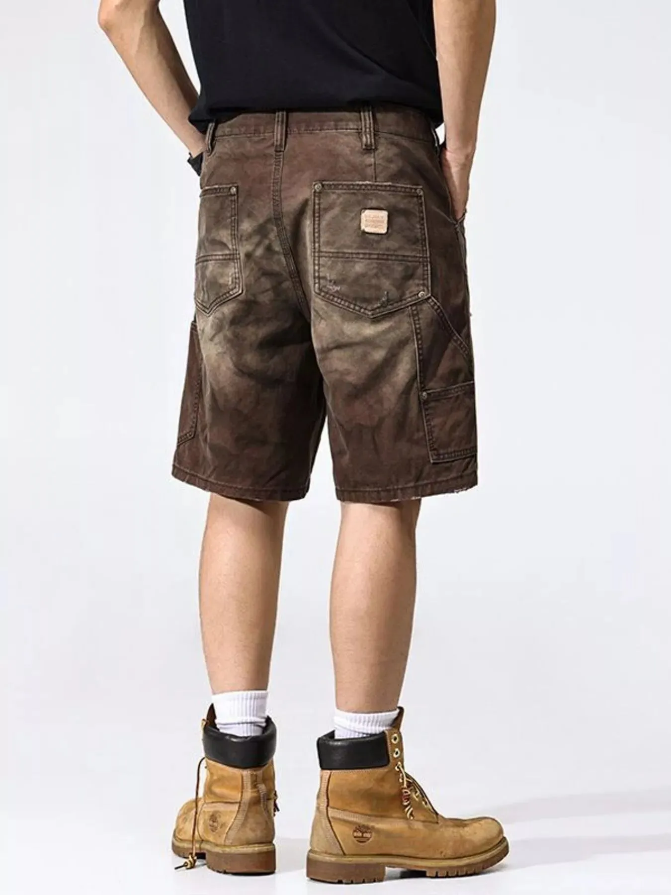 Men's Camouflage Cargo Shorts with Multi-Pocket Design sold by Unique Kulture product image thumbnail 5