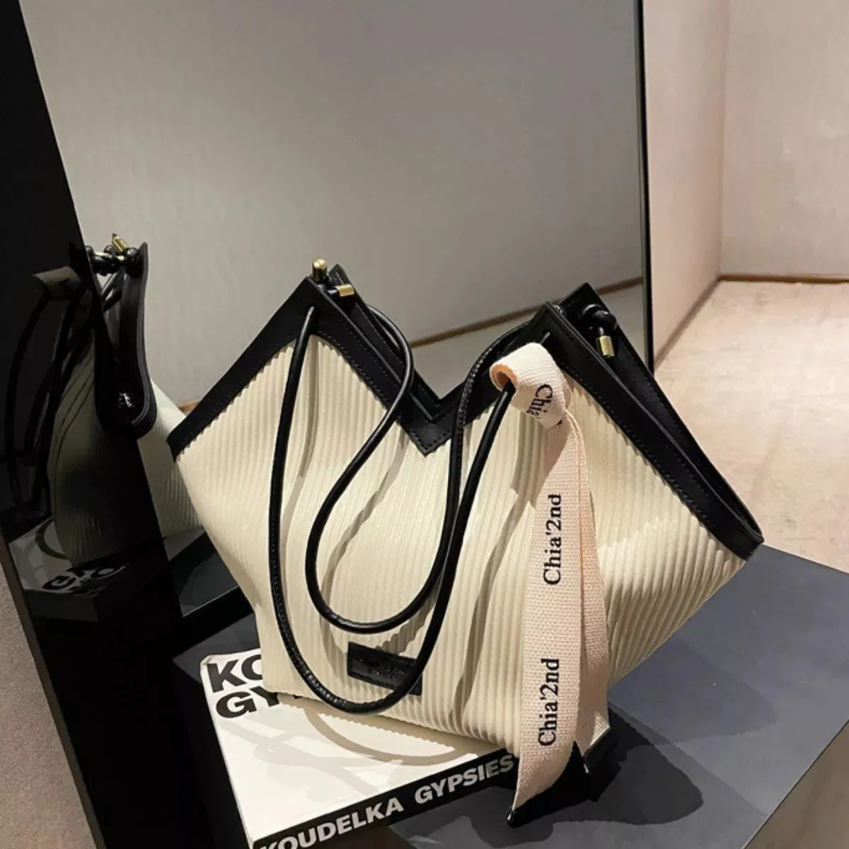 Leather Textured Shoulder Bag sold by Unique Kulture product image thumbnail 5