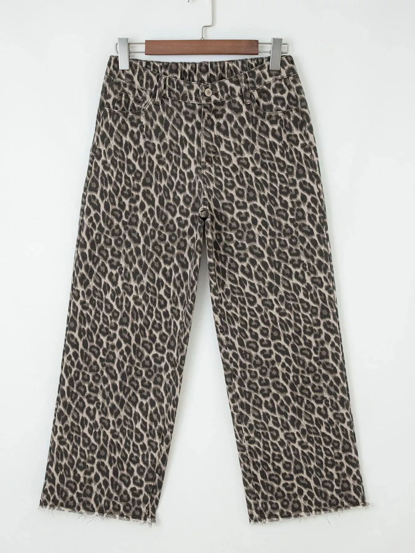 Leopard Straight Loose Leg Jeans sold by Unique Kulture product image thumbnail 3