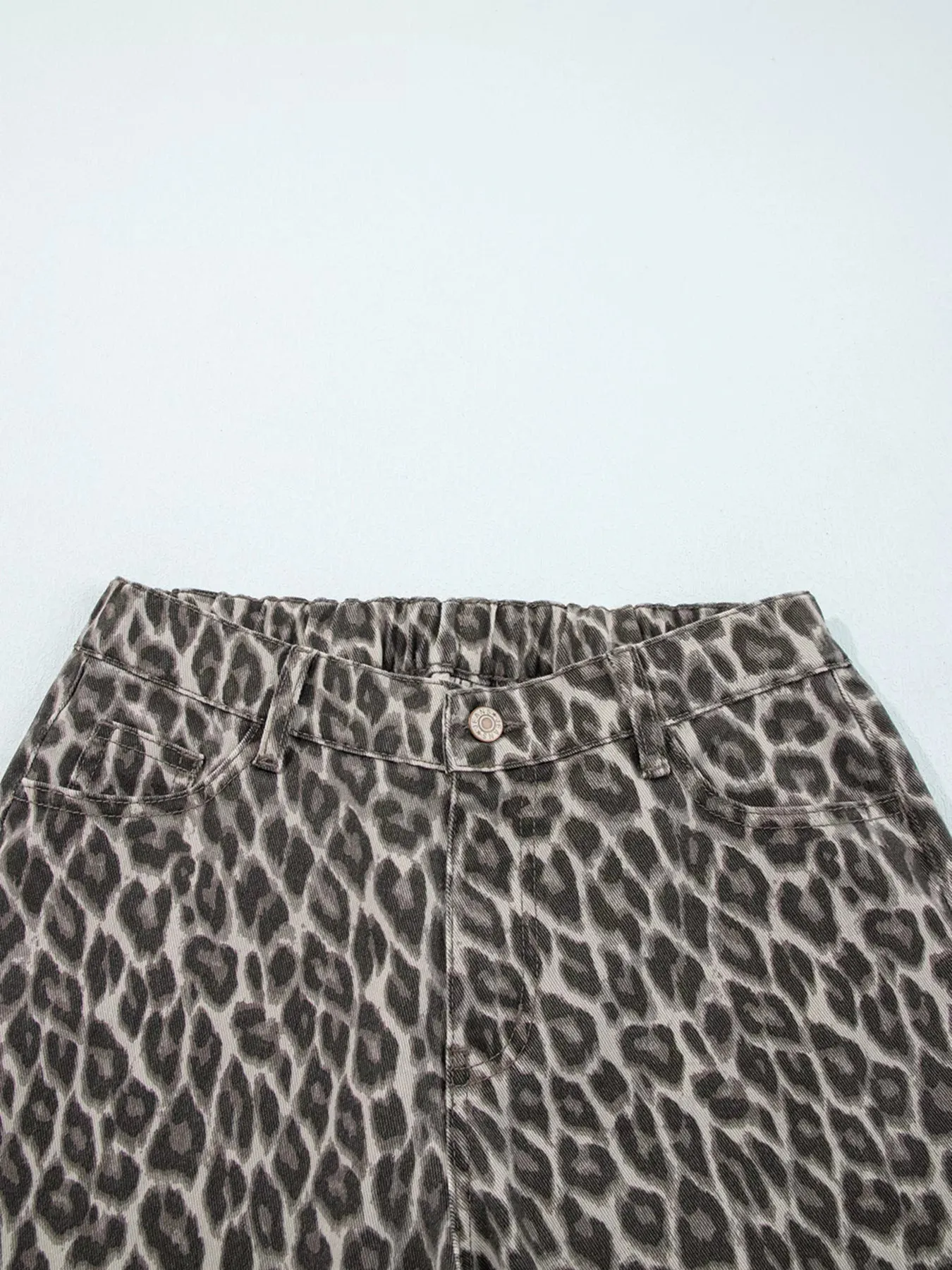 Leopard Straight Loose Leg Jeans sold by Unique Kulture product image thumbnail 5