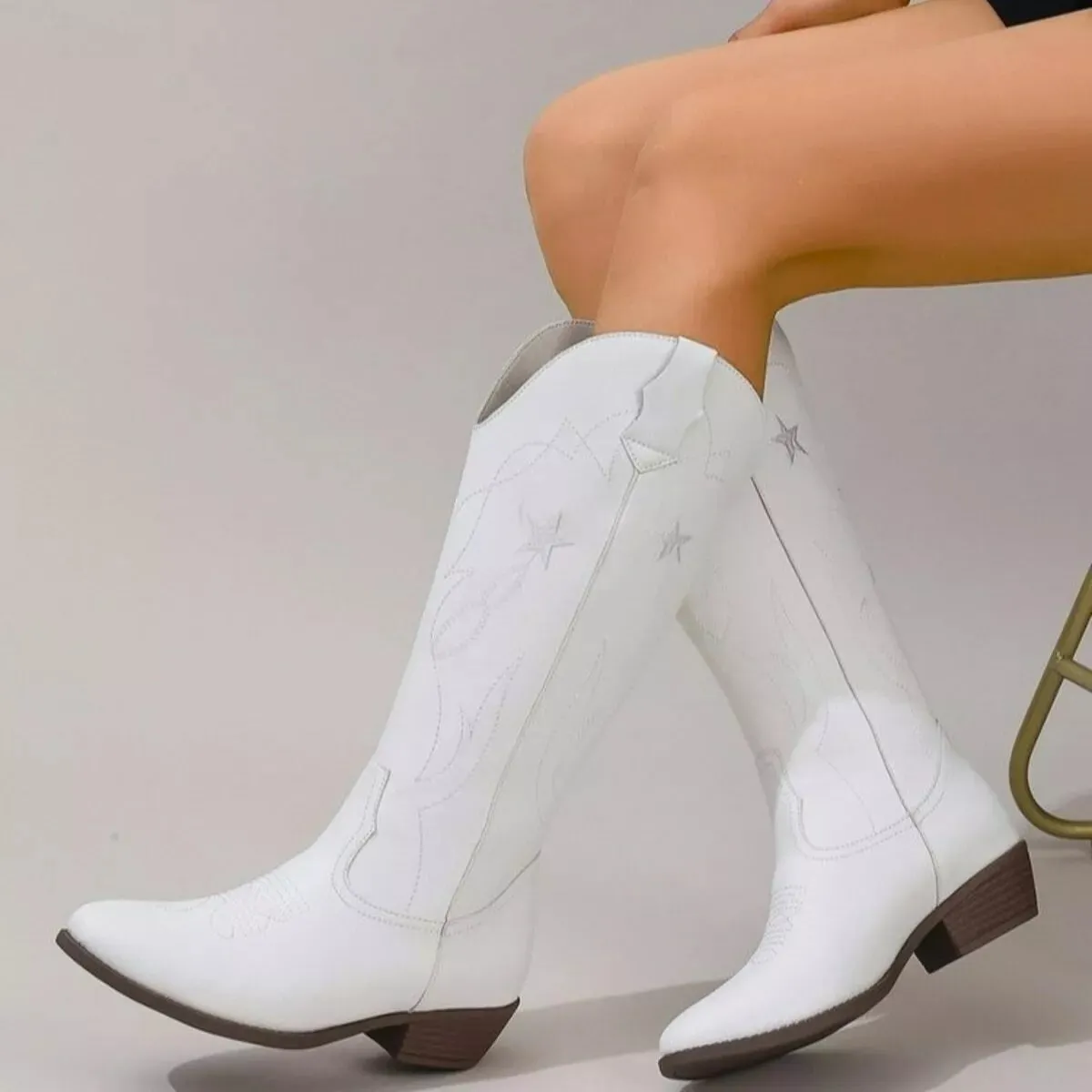 Western Star Embroidered Cowboy Boots sold by Unique Kulture product image thumbnail 3