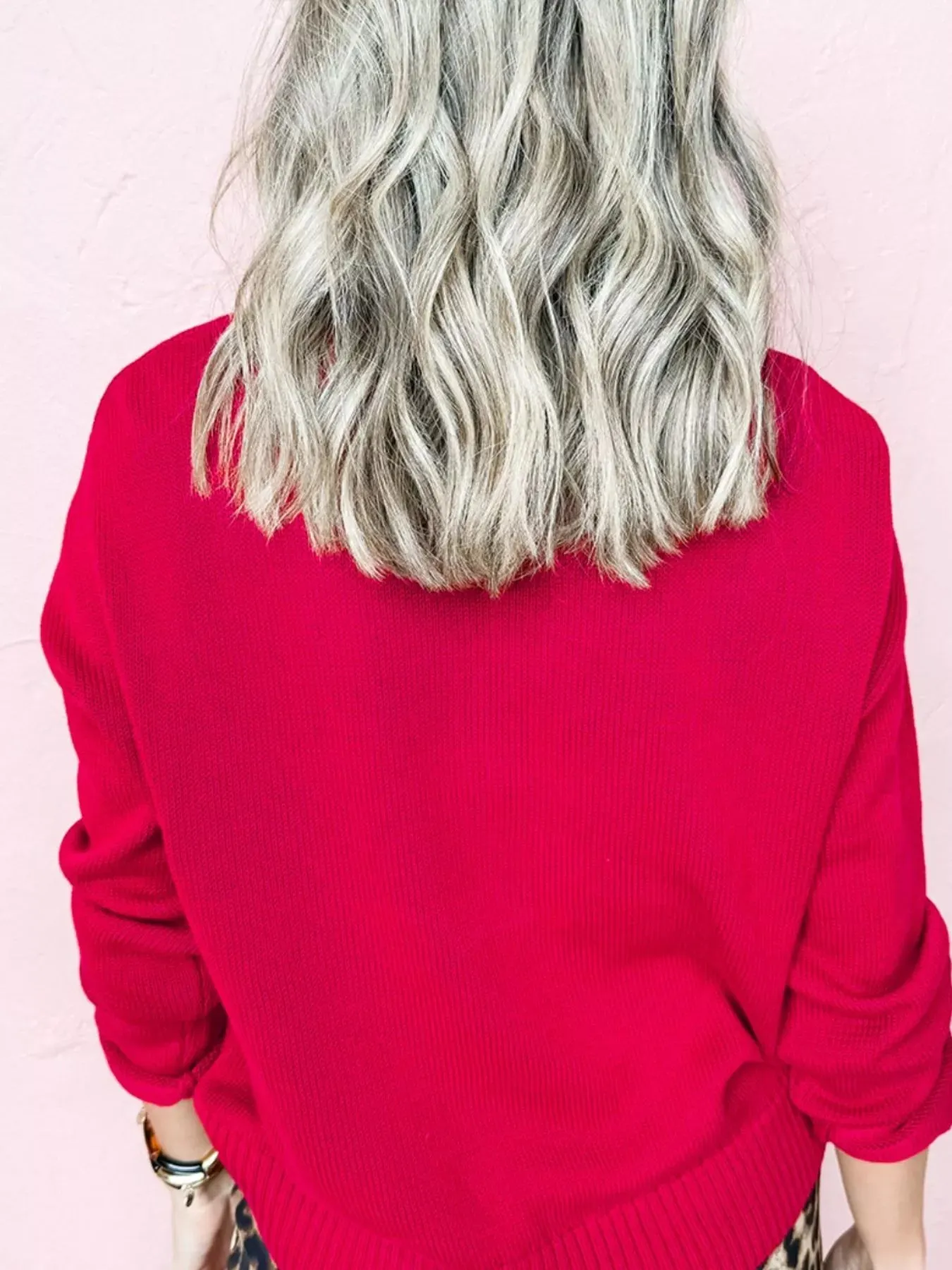 MERRY Letter Pattern Christmas Baggy Sweater sold by Unique Kulture product image thumbnail 3