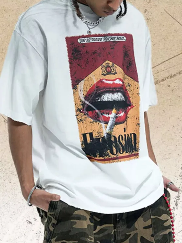 Men's Graphic Round Neck Half Sleeve T-Shirt sold by Unique Kulture