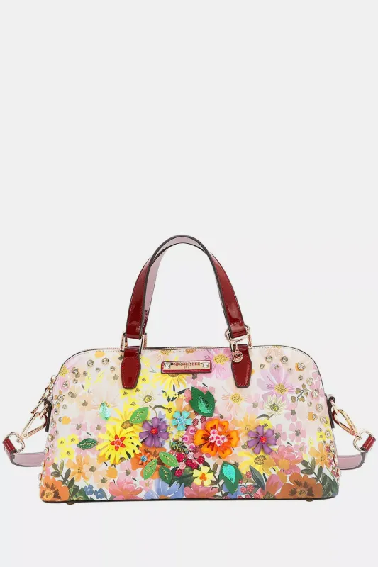 Nicole Lee USA Dreams Blossom Nicole Lee Dome Handbag made by Trendsi