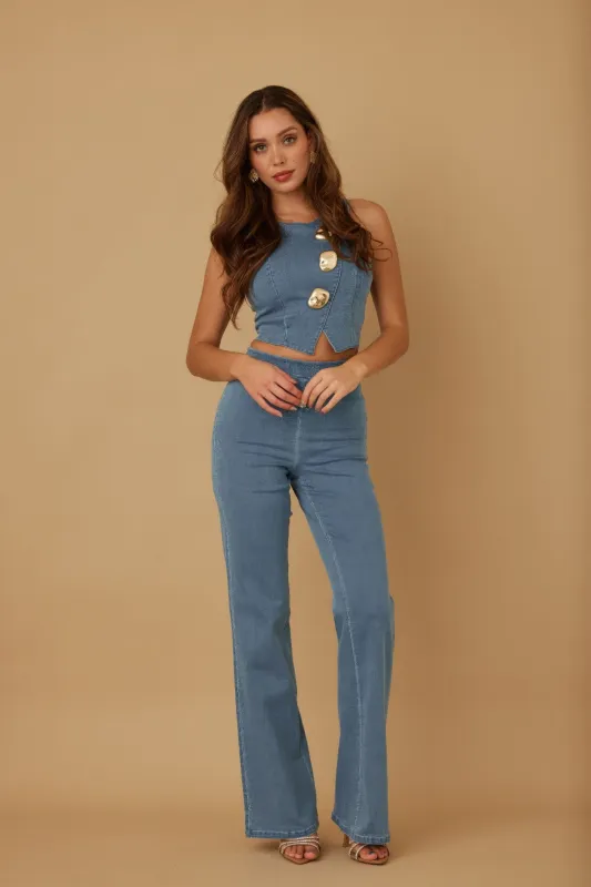 Crop Vest Casual Sets made by Unique Kulture