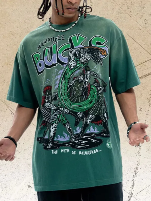 Men's Graphic Round Neck Short Sleeve T-Shirt sold by Unique Kulture