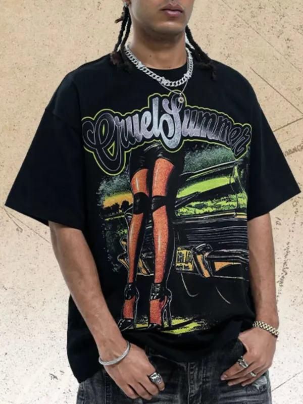 Men's Graphic Round Neck Short Sleeve T-Shirt sold by Unique Kulture