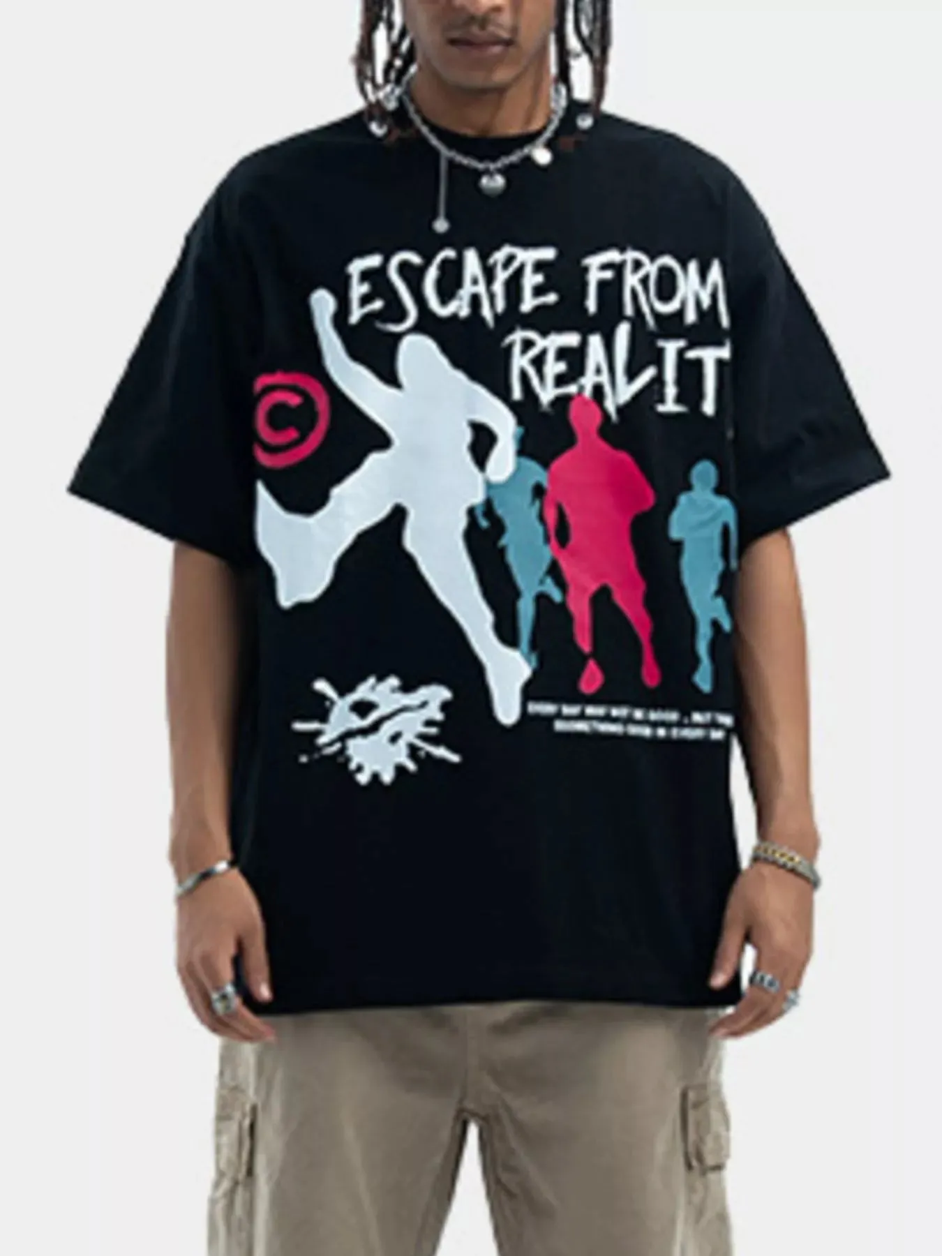 Men's Graphic Round Neck Short Sleeve T-Shirt sold by Unique Kulture product image thumbnail 2