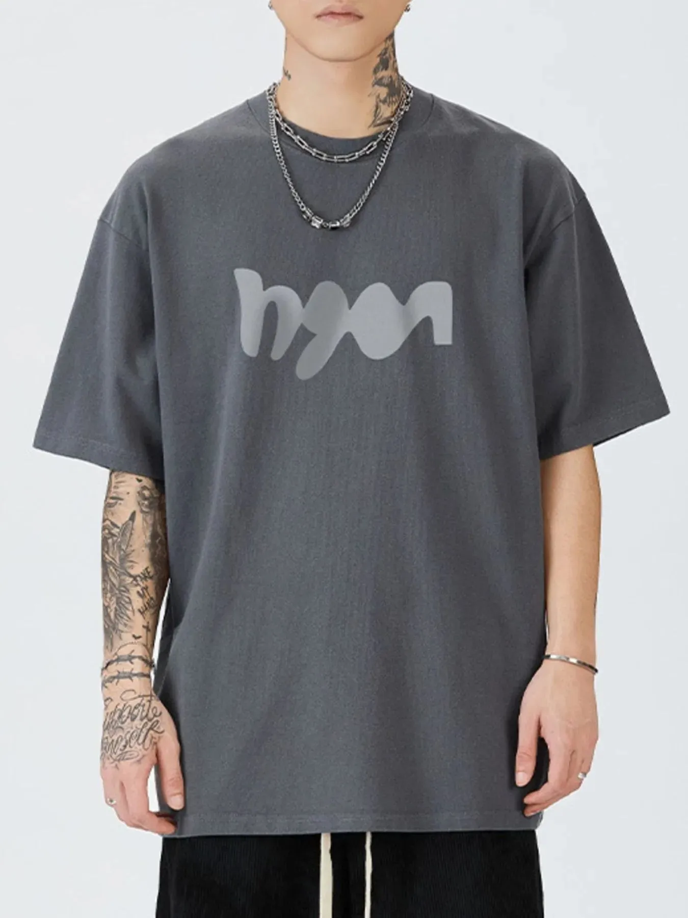 Men's Full Size Round Neck Letter Graphic T-Shirt Plus Size sold by Unique Kulture product image thumbnail 5