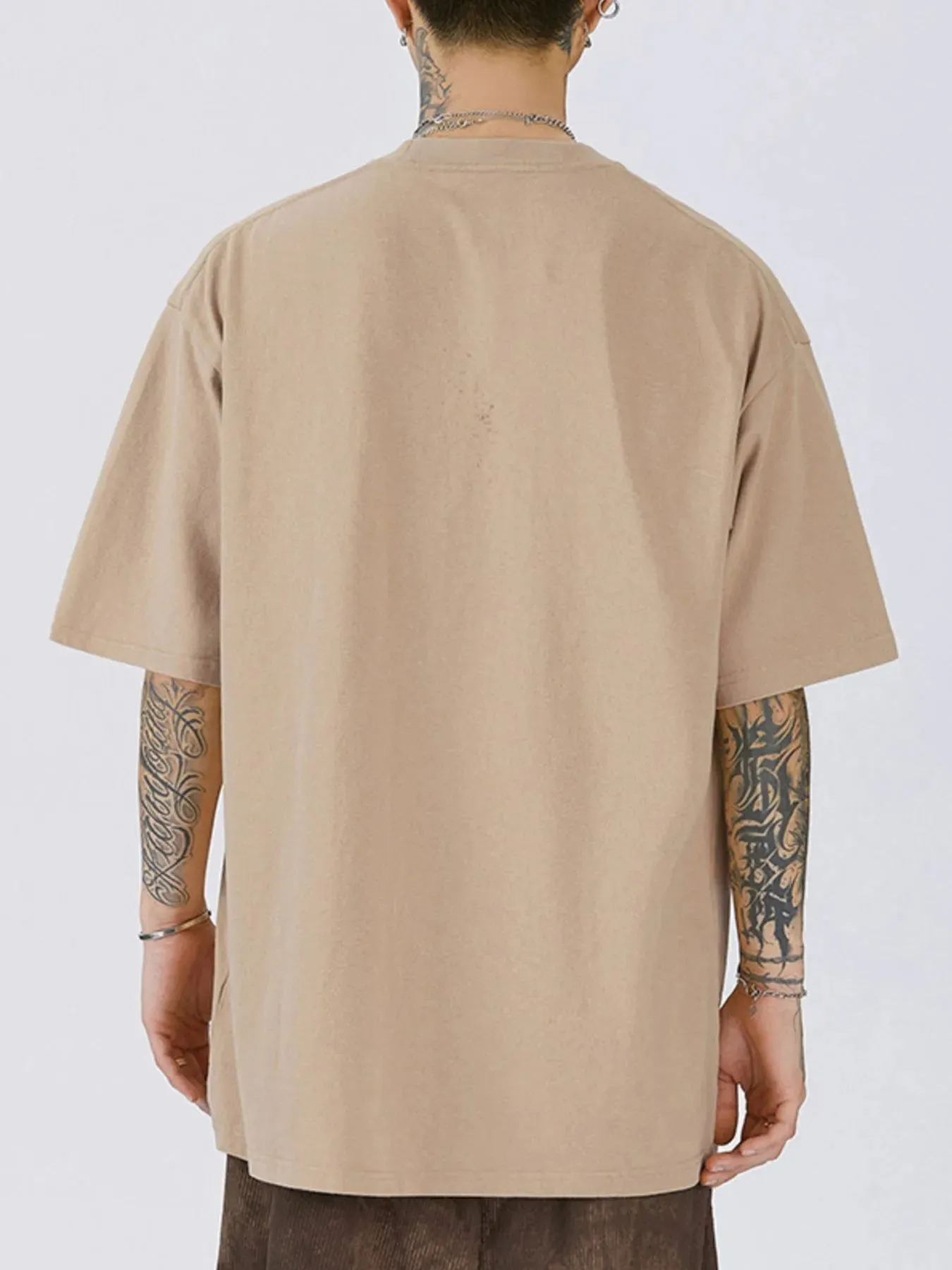 Men's Full Size Round Neck Letter Graphic T-Shirt Plus Size sold by Unique Kulture product image thumbnail 3
