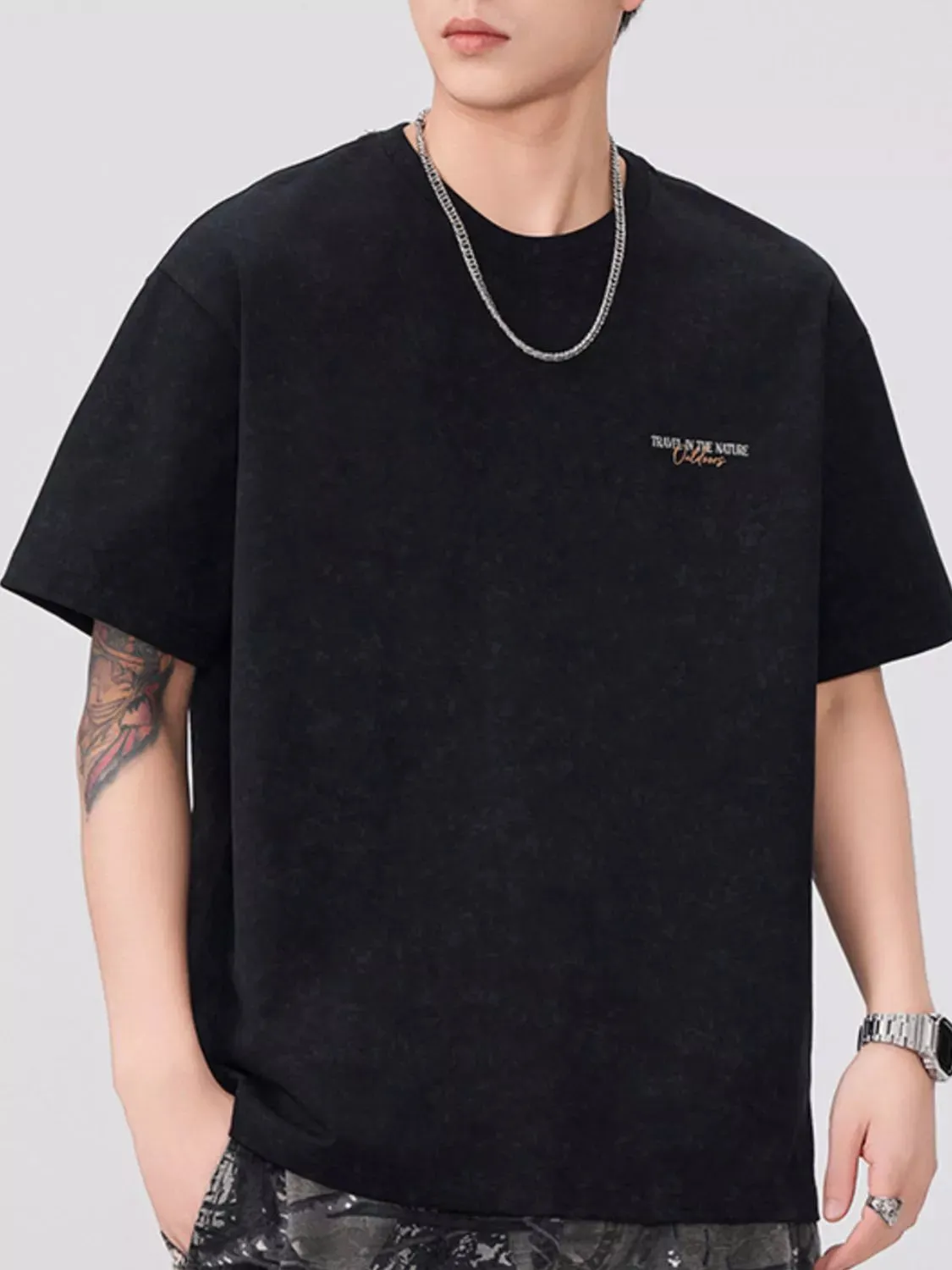 Men's Graphic Round Neck Short Sleeve T-Shirt sold by Unique Kulture product image thumbnail 3