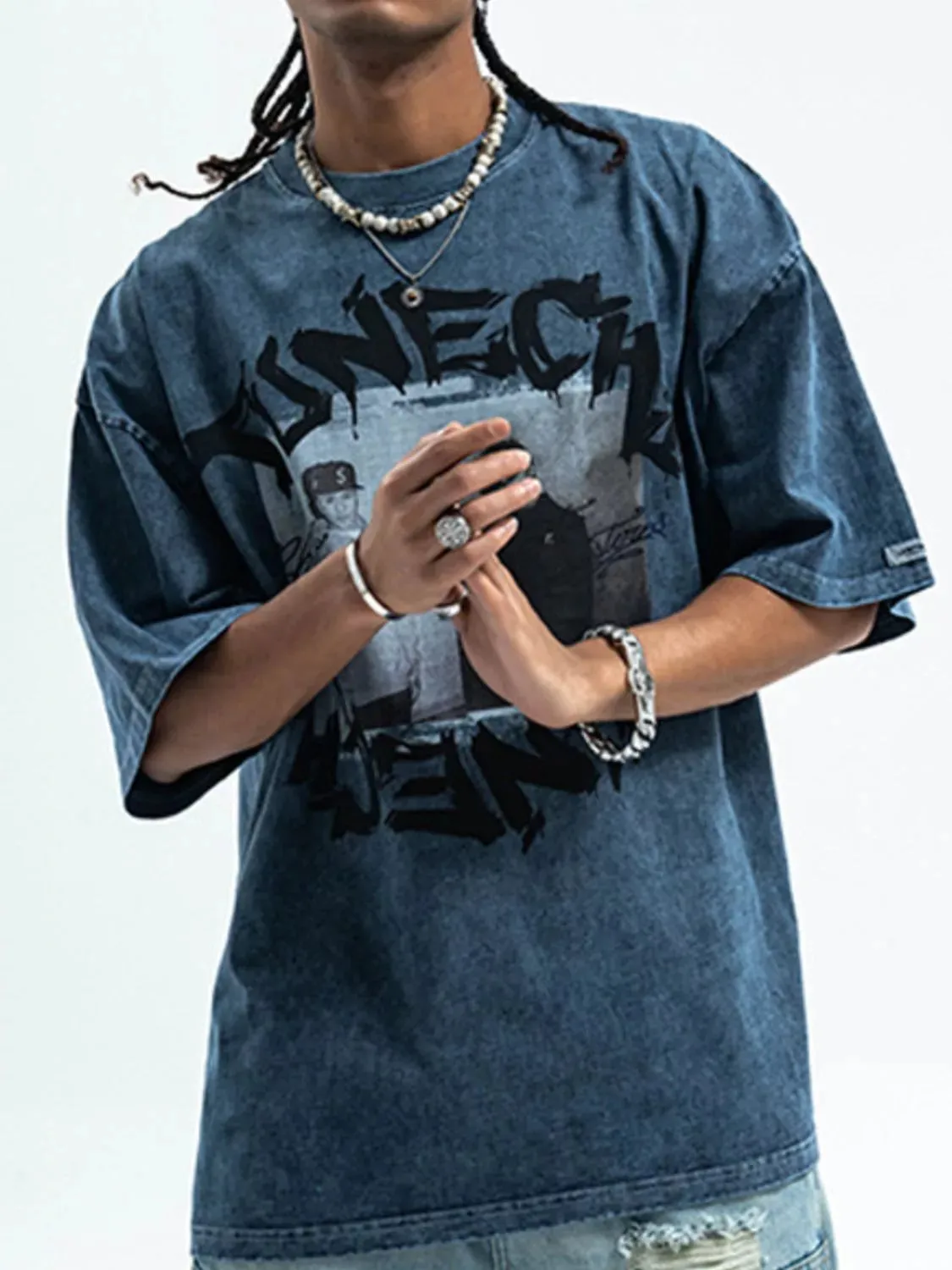 Men's Graphic Round Neck Short Sleeve T-Shirt sold by Unique Kulture