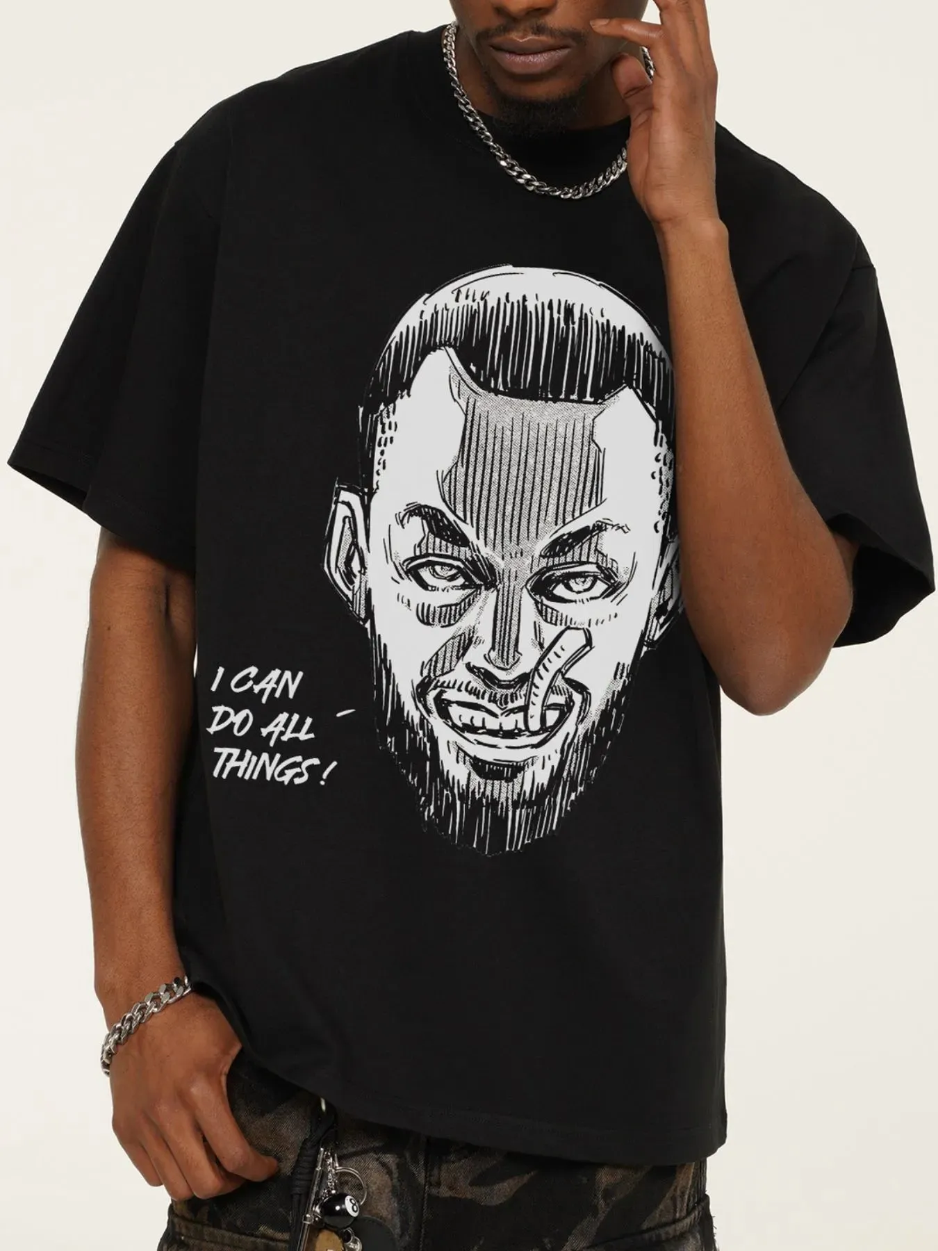 Men's Graphic Round Neck Short Sleeve T-Shirt sold by Unique Kulture product image thumbnail 3