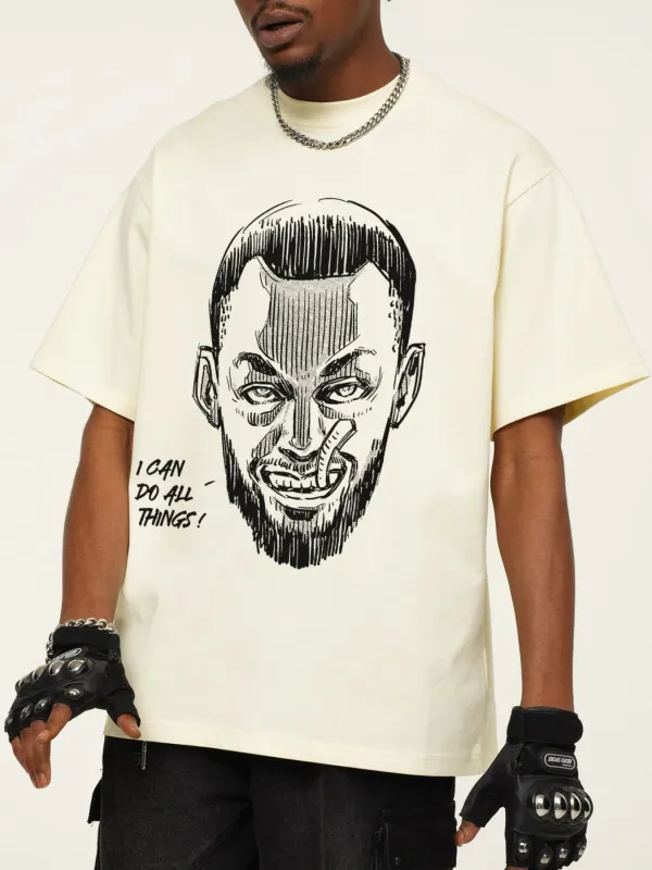 Men's Graphic Round Neck Short Sleeve T-Shirt sold by Unique Kulture