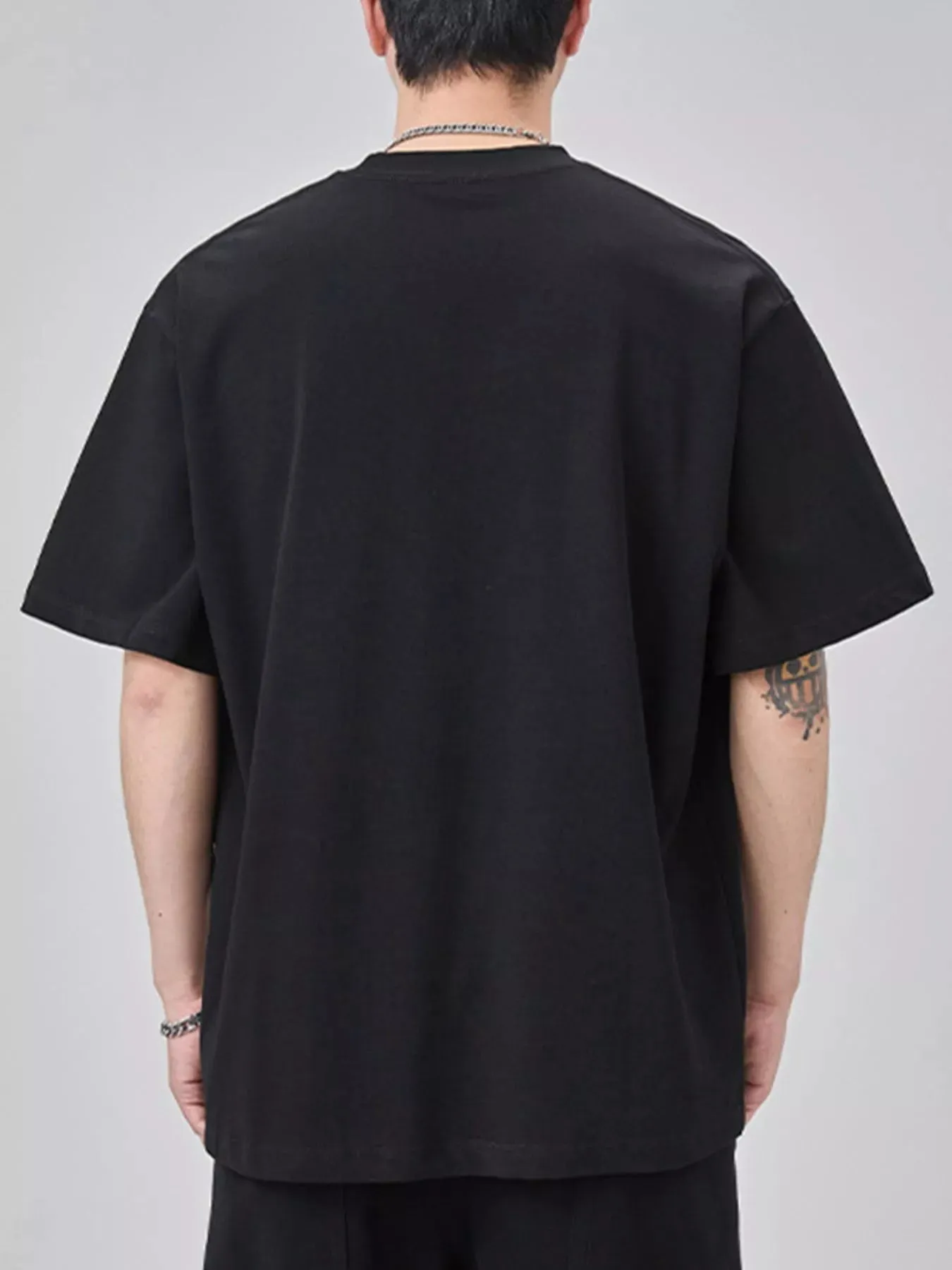 Men's Plus Size Graphic Round Neck Short Sleeve T-Shirt sold by Unique Kulture product image thumbnail 4