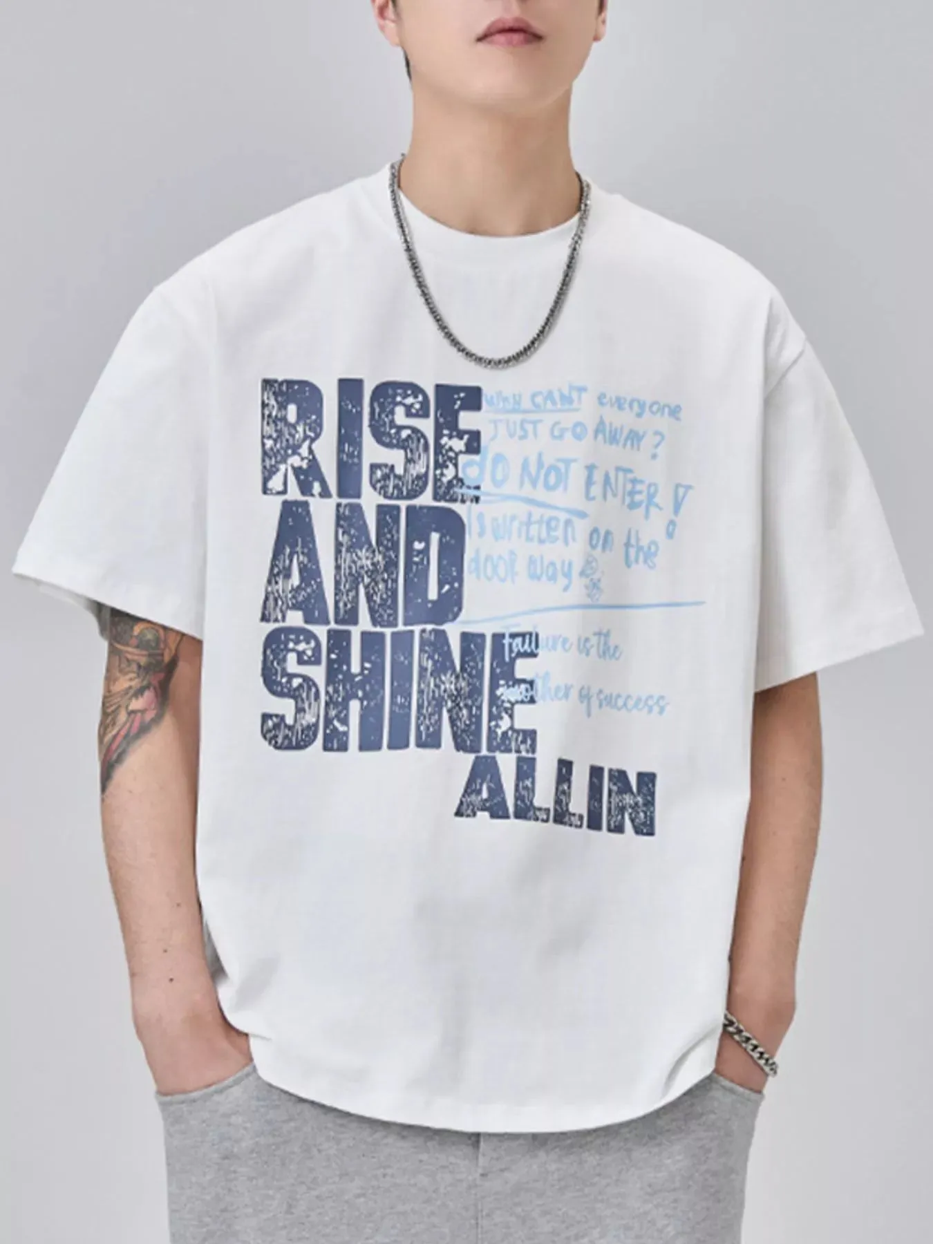 Men's Plus Size Graphic Round Neck Short Sleeve T-Shirt sold by Unique Kulture product image thumbnail 5