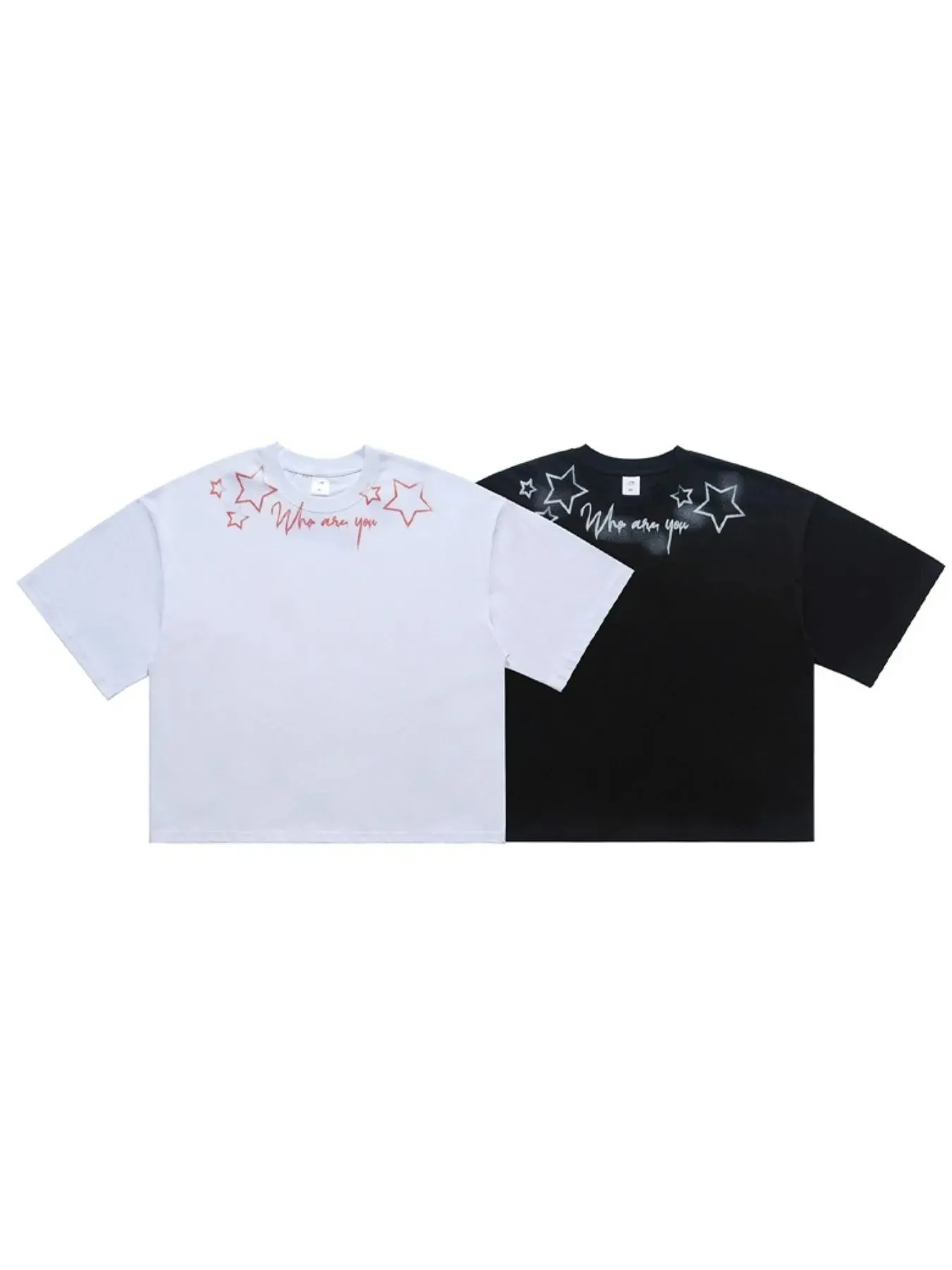 Men's Who Are You Star Graphic Round Neck T-Shirt sold by Unique Kulture product image thumbnail 3