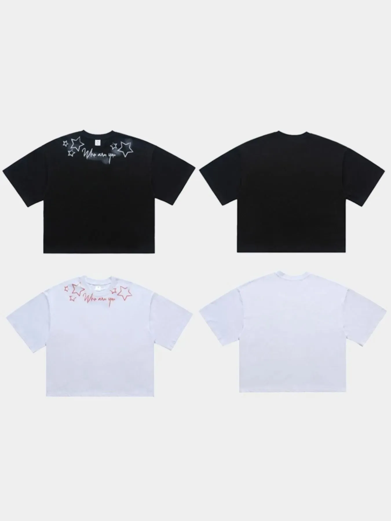 Men's Who Are You Star Graphic Round Neck T-Shirt sold by Unique Kulture product image thumbnail 4