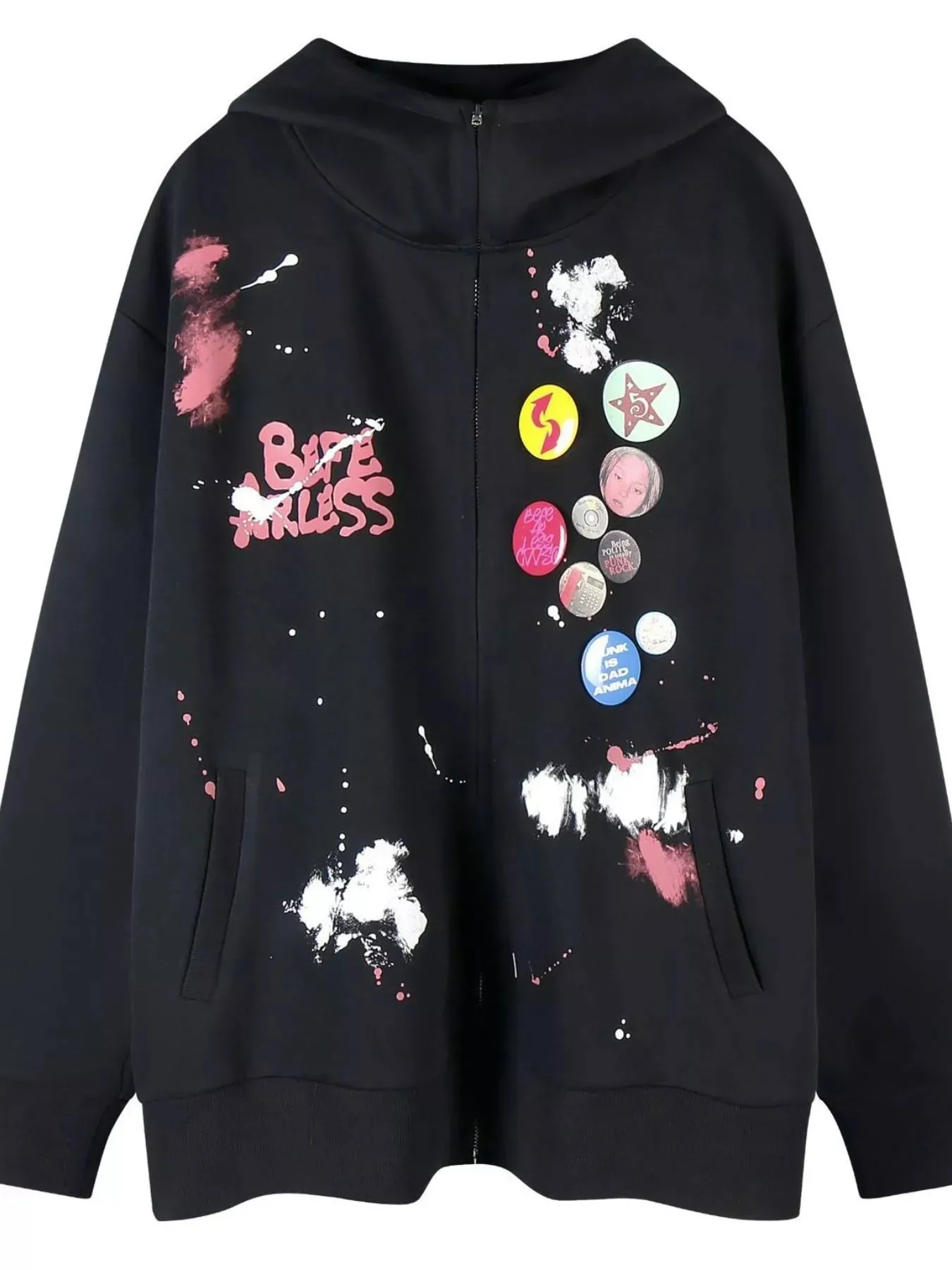 Men's Zip Up Long Sleeve Hoodie sold by Unique Kulture product image thumbnail 2