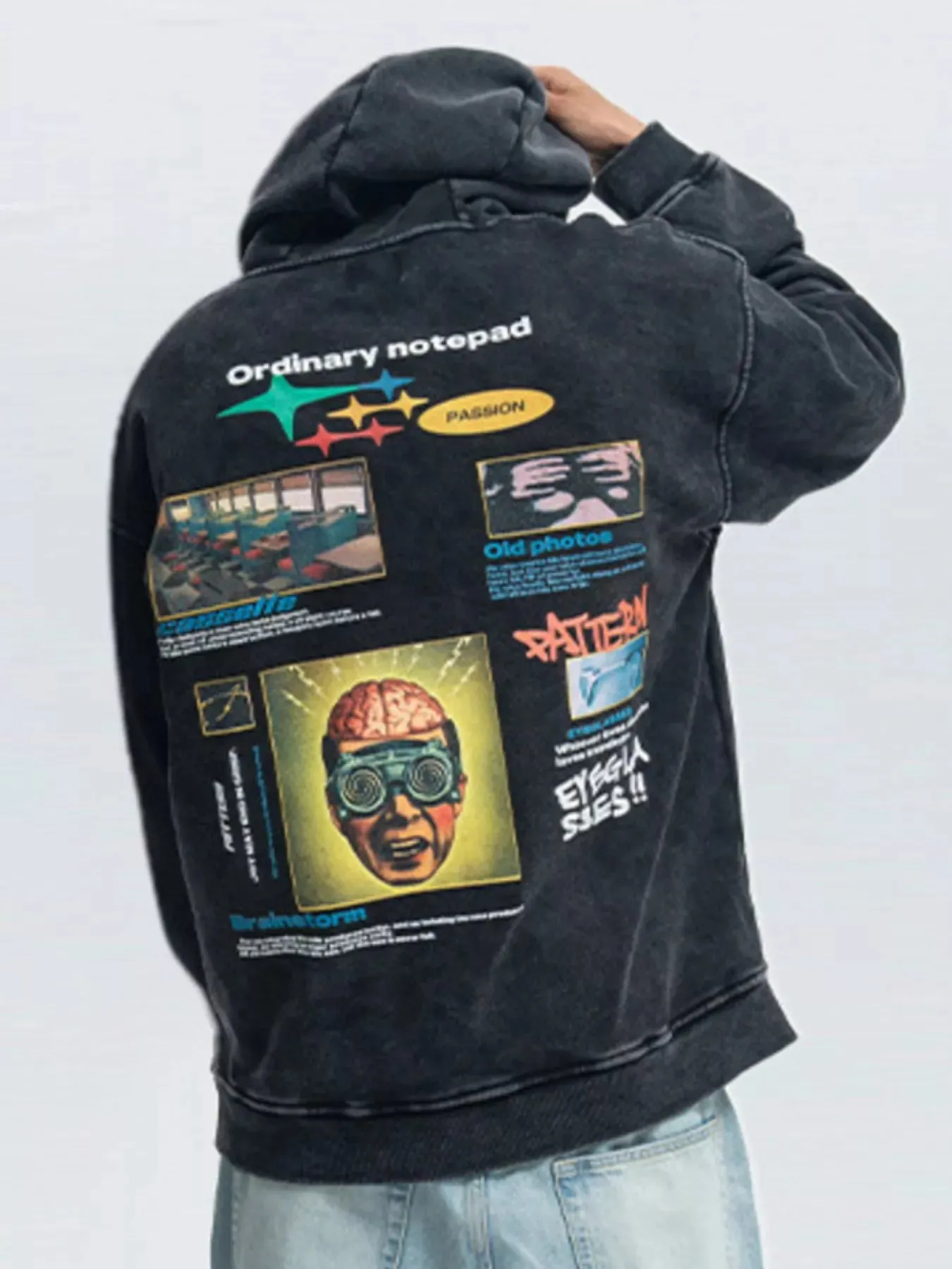 Men's Graphic Back Long Sleeve Hoodie sold by Unique Kulture product image thumbnail 4