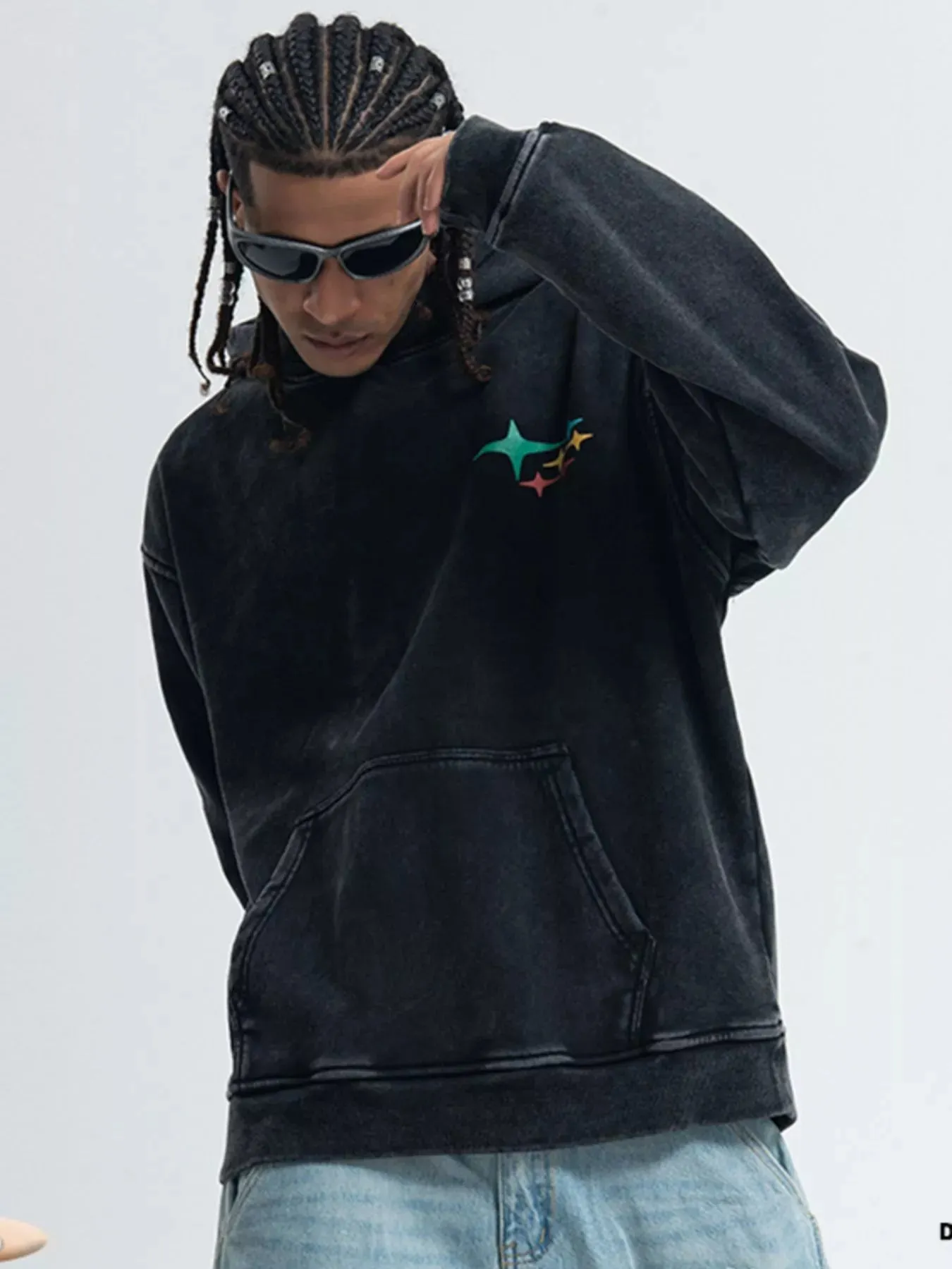 Men's Graphic Back Long Sleeve Hoodie sold by Unique Kulture